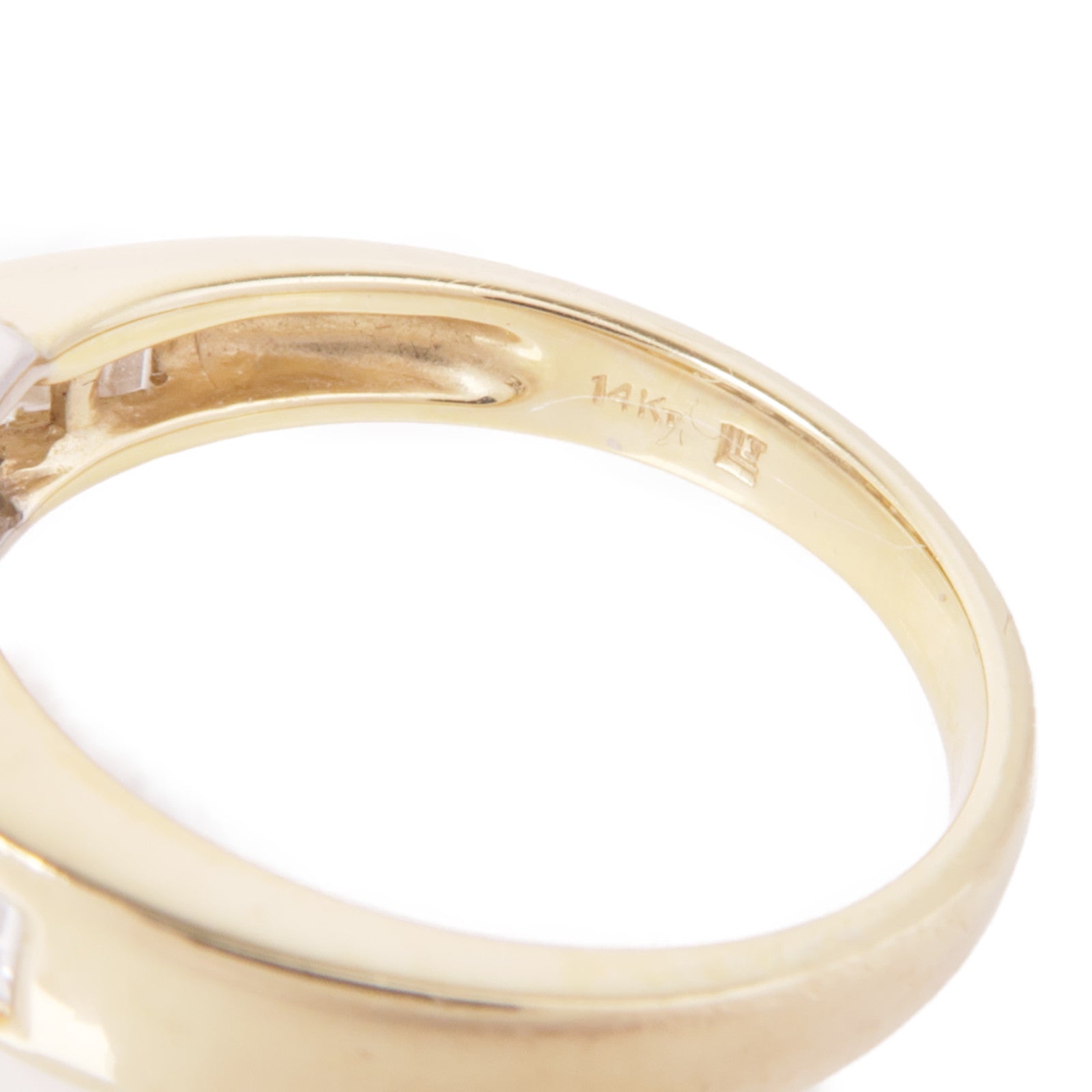 JEWELRY 【激減優惠】14K黃金Diamond Ring鑽石戒指US#7