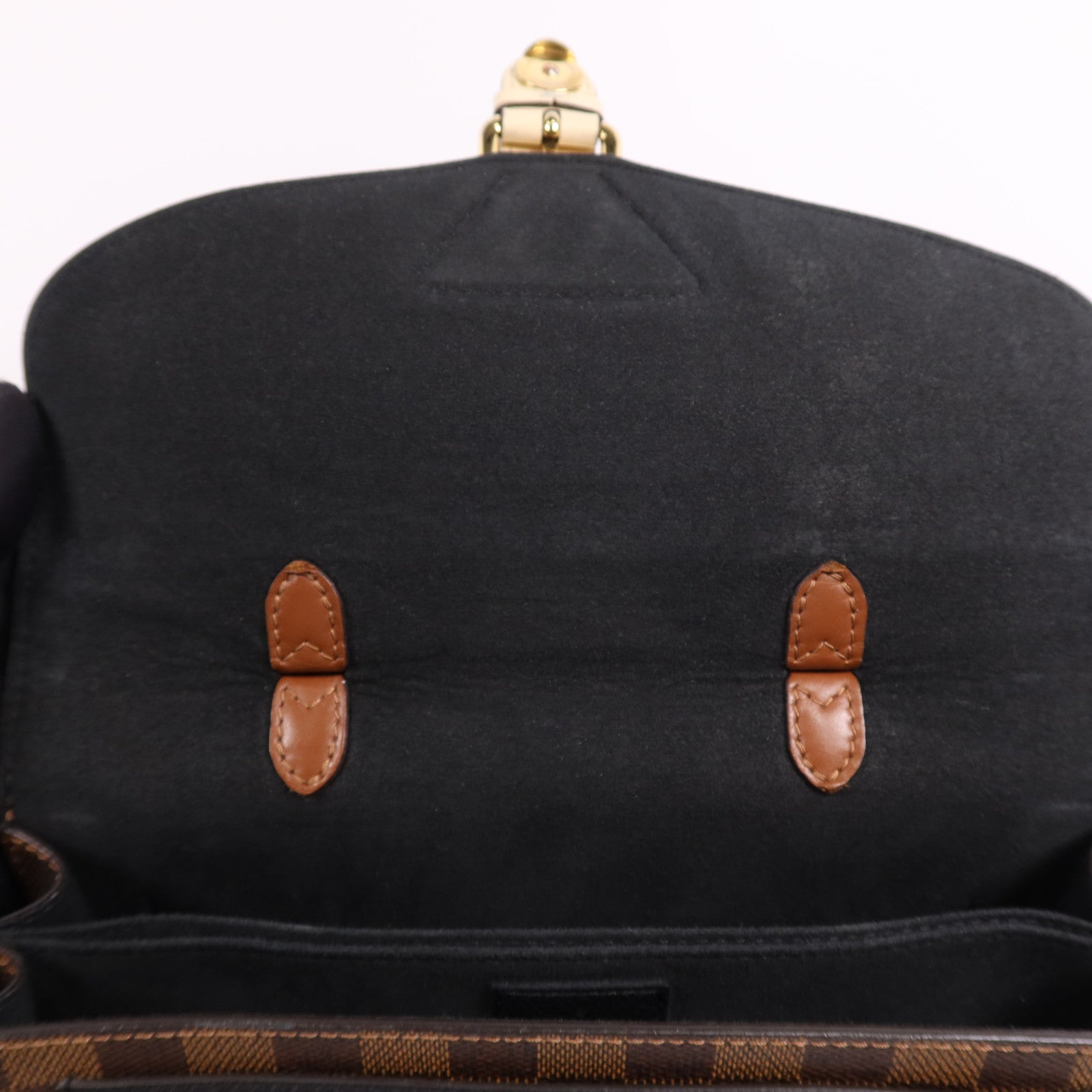 LOUIS VUITTON Damier Beaumarchais金扣手挽肩背兩用袋