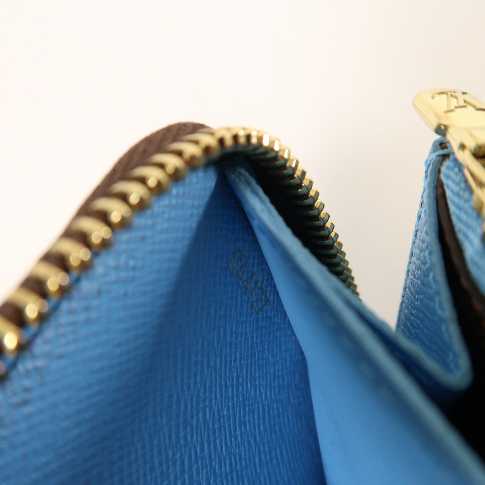 LOUIS VUITTON Damier Portefeuille Clemence金扣長錢包