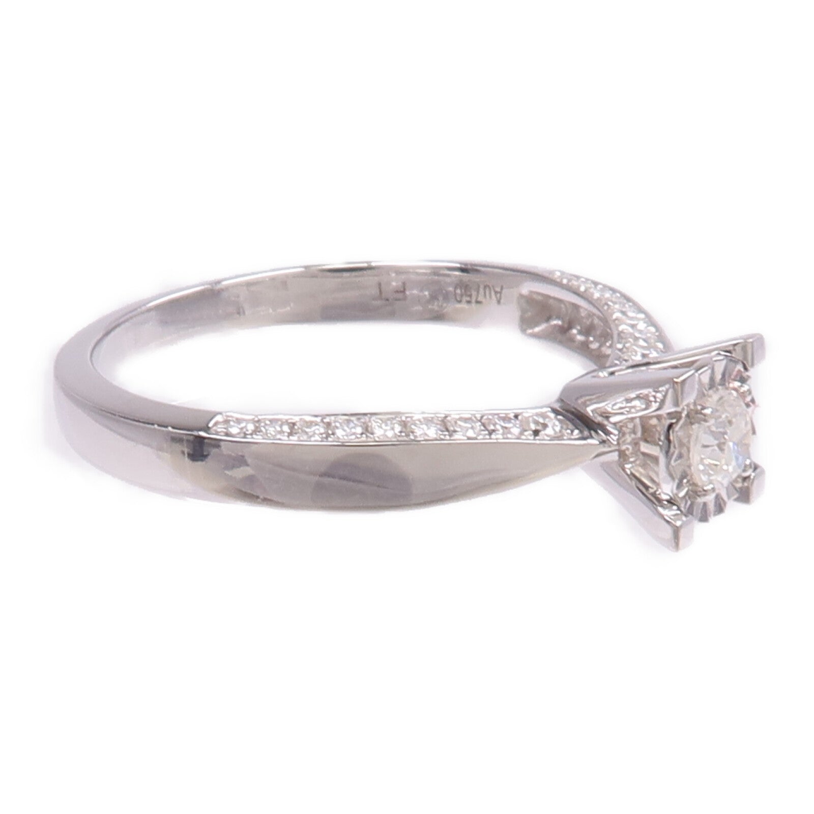 JEWELRY 18K白金Diamond Ring鑽石戒指US#6.75