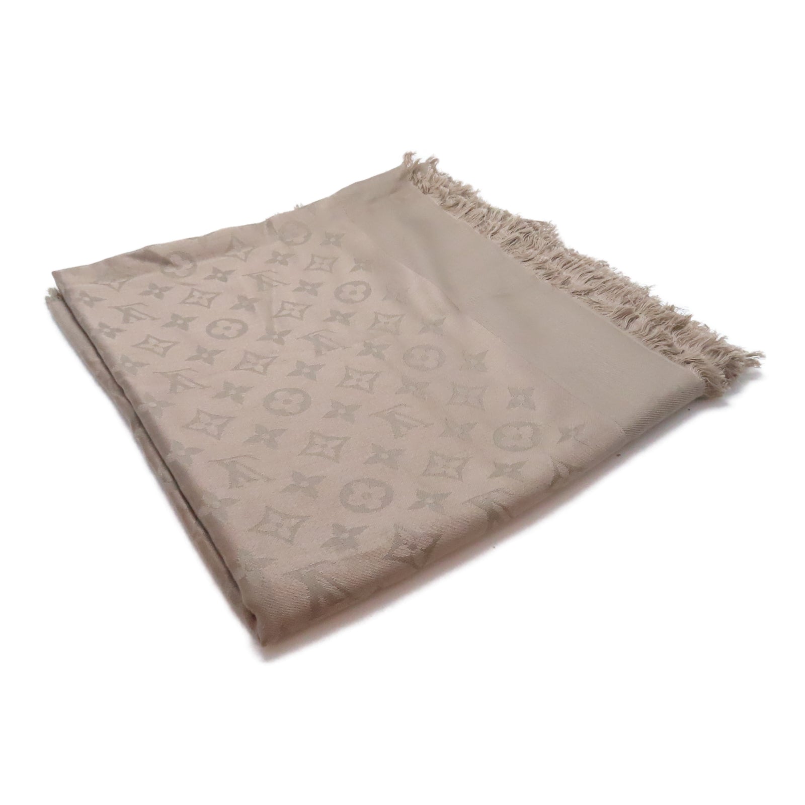 LOUIS VUITTON 絲質Scarf圍巾灰色