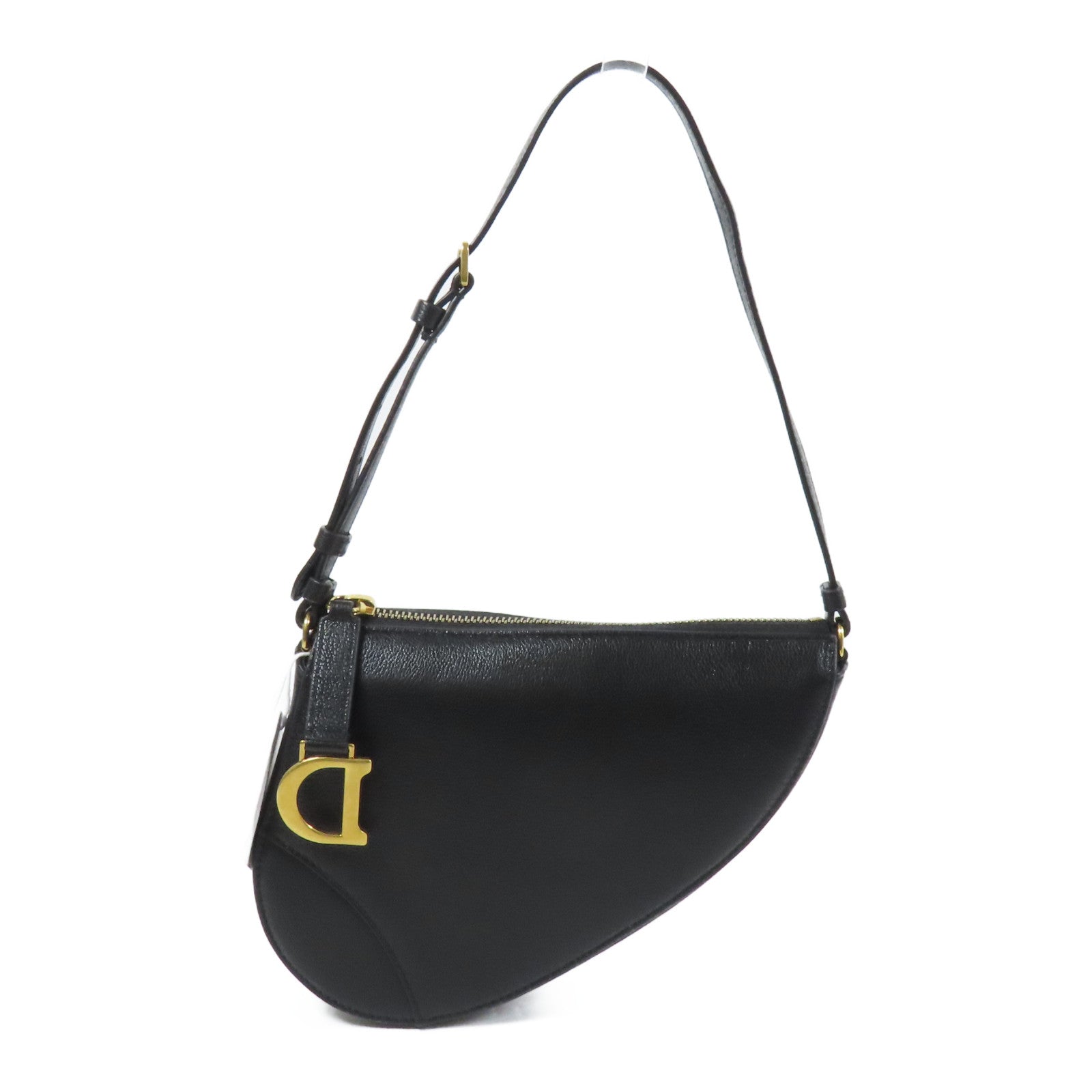 Dior 【激減優惠】山羊皮皮革Saddle Rodeo Poach金扣肩背袋