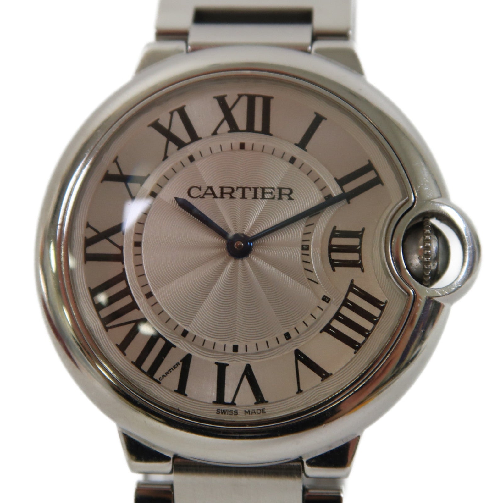 CARTIER Ballon Bleu 36mm不鏽鋼石英機芯白色