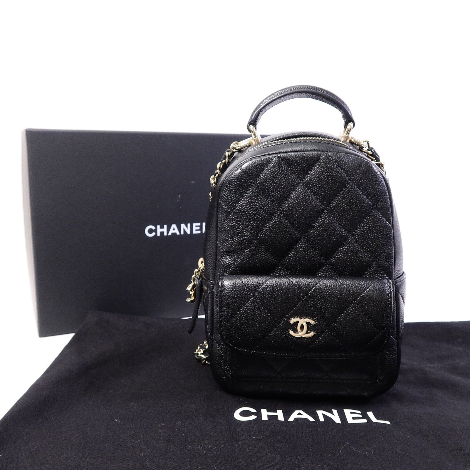 CHANEL 牛皮皮革Mini Backpack背包
