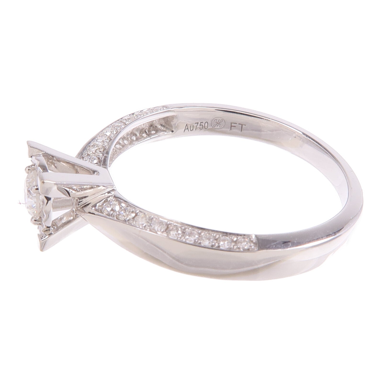 JEWELRY 18K白金Diamond Ring鑽石戒指US#6.75