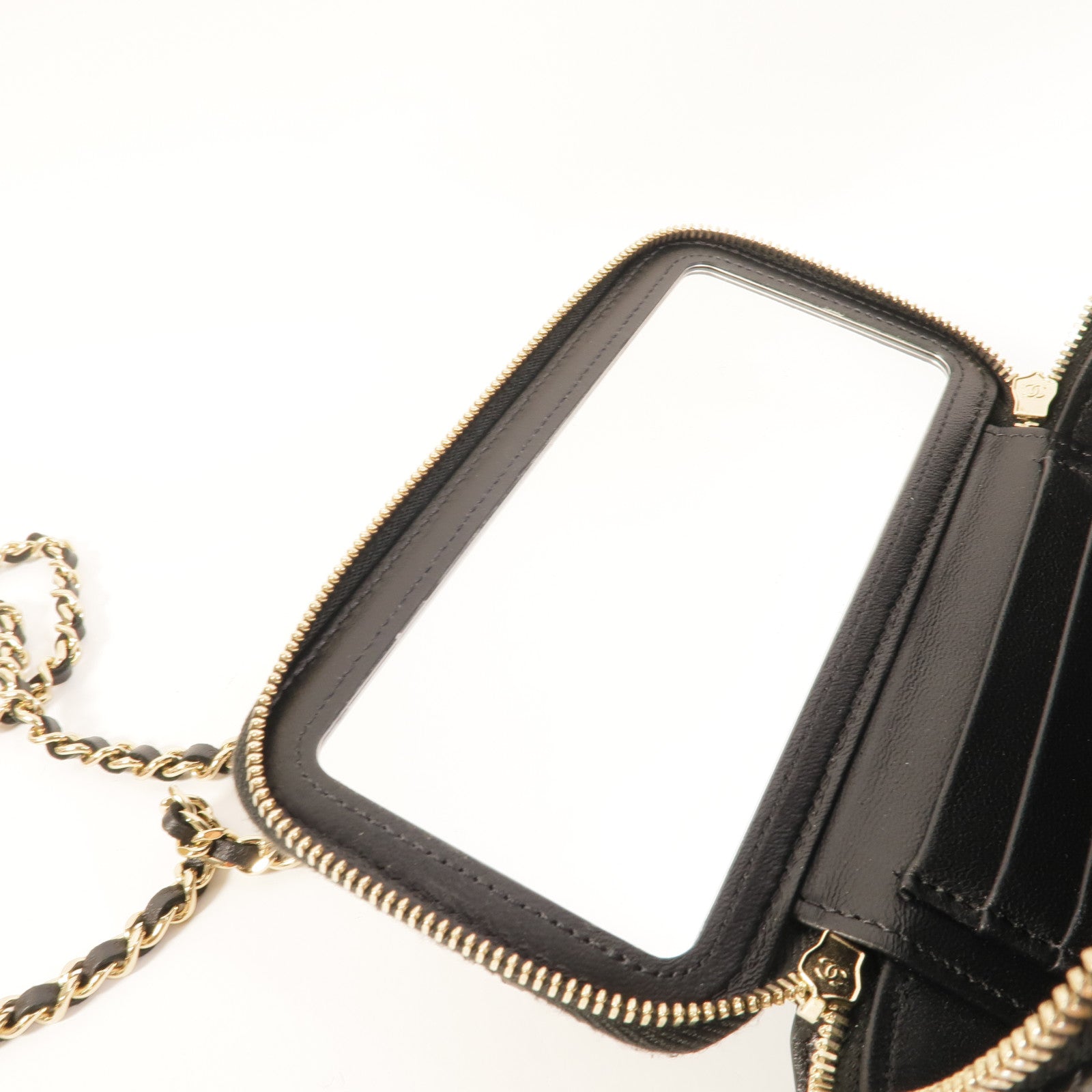 CHANEL 羊皮皮革Top Handle Vanity Case手挽肩背兩用袋