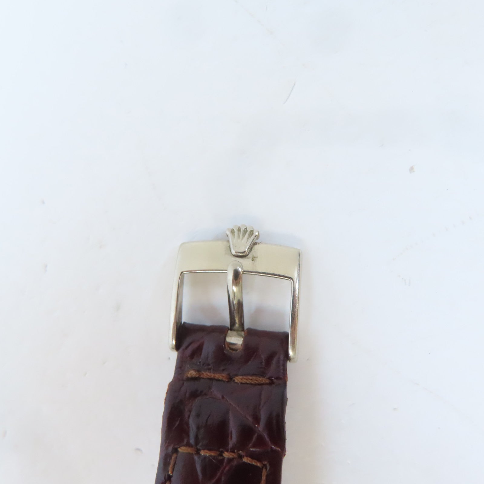 ROLEX Cellini18K白金/不鏽鋼/皮革手錶手動機芯藍色