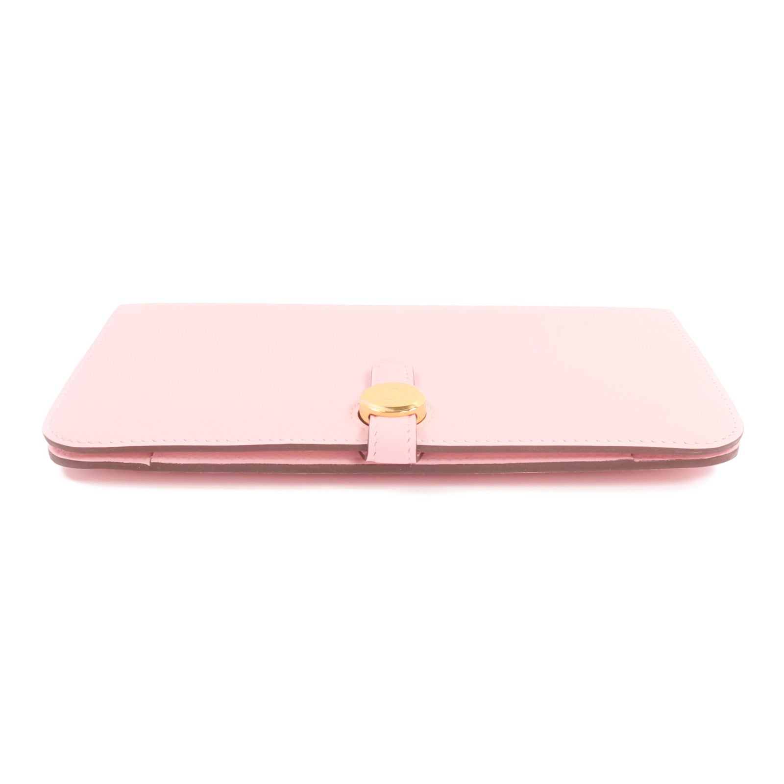 HERMES Swift皮革Dogon GM長錢包Rose Sakura