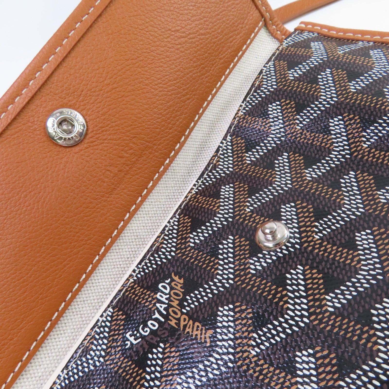 GOYARD 塗層帆布Sac Saint Louis Tote MM Bag肩背袋啡色
