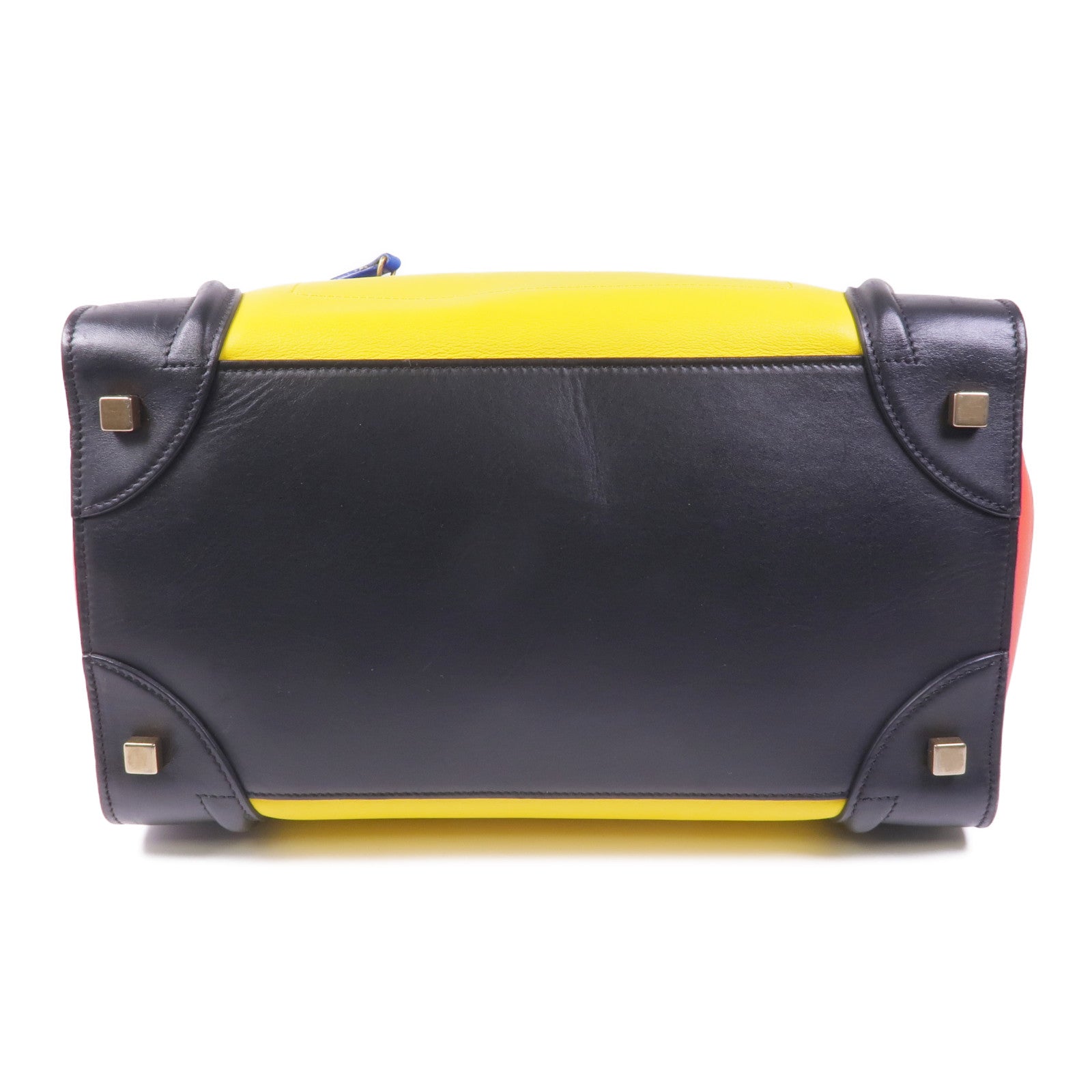 CELINE 牛皮皮革Mini Luggage金扣手挽袋