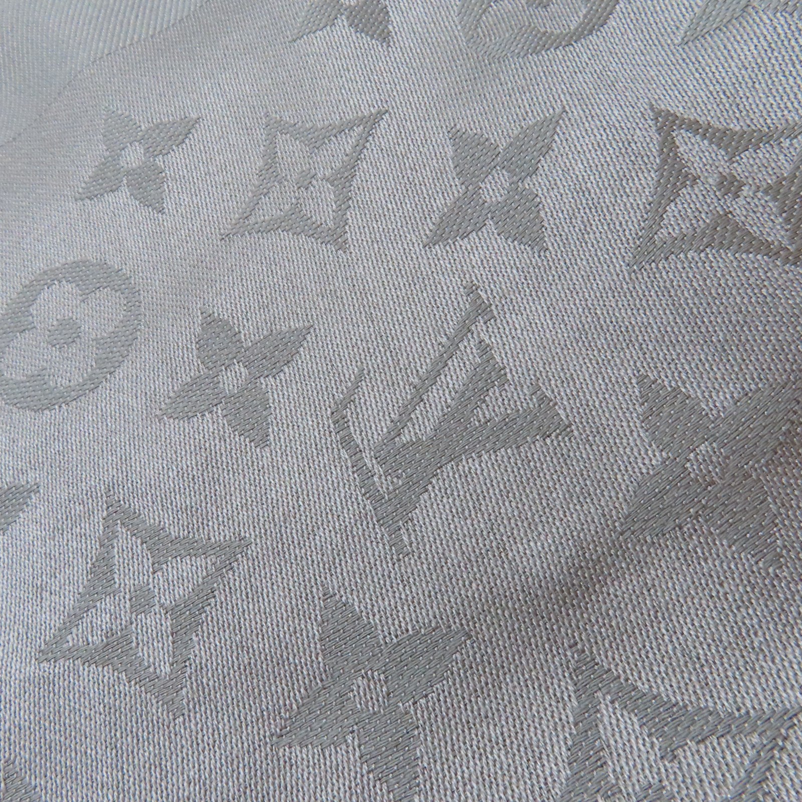 LOUIS VUITTON 絲質Scarf圍巾灰色