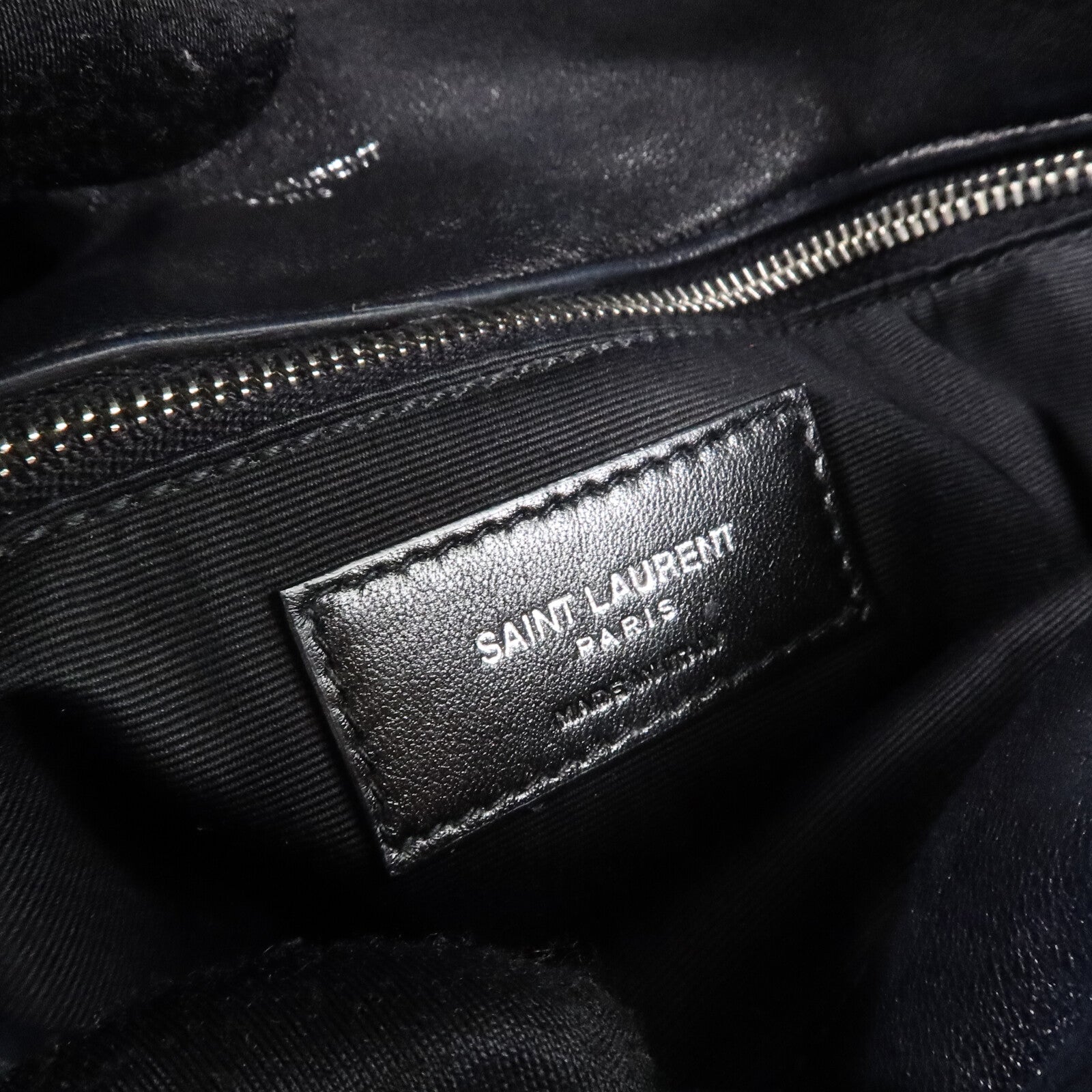 SAINT LAURENT 羊皮皮革LouLou Puffer Small鏈帶肩背袋