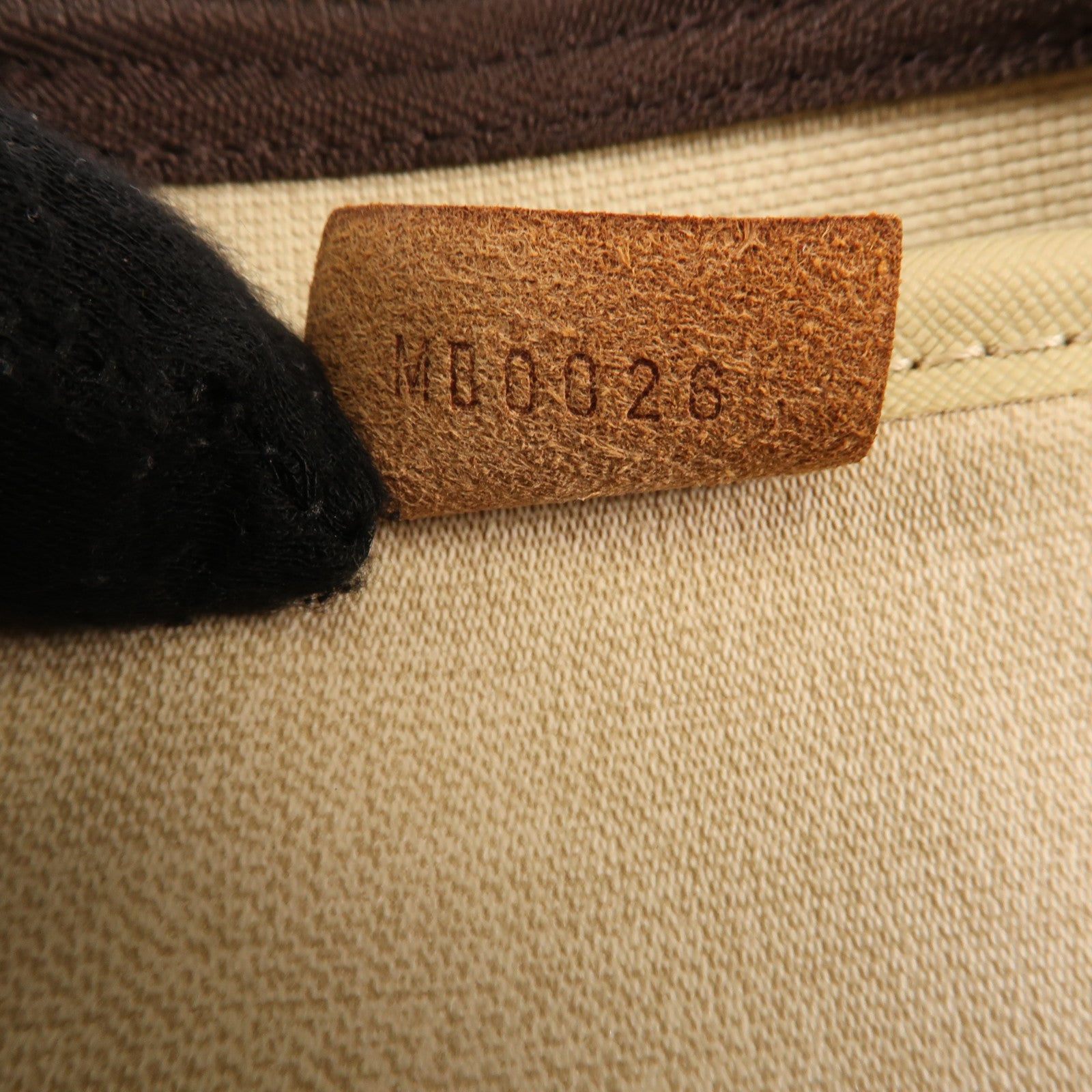 LOUIS VUITTON Monogram Deauville金扣手挽袋棕色