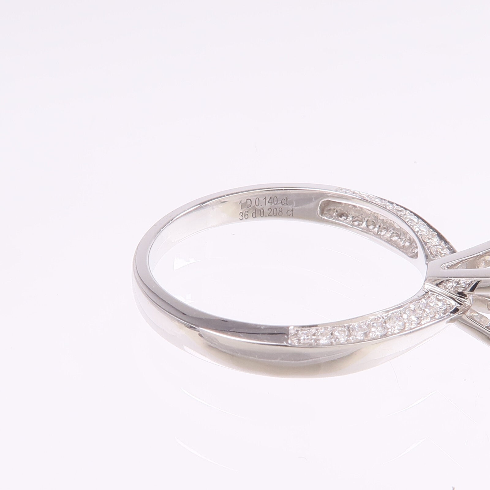 JEWELRY 18K白金Diamond Ring鑽石戒指US#6.75