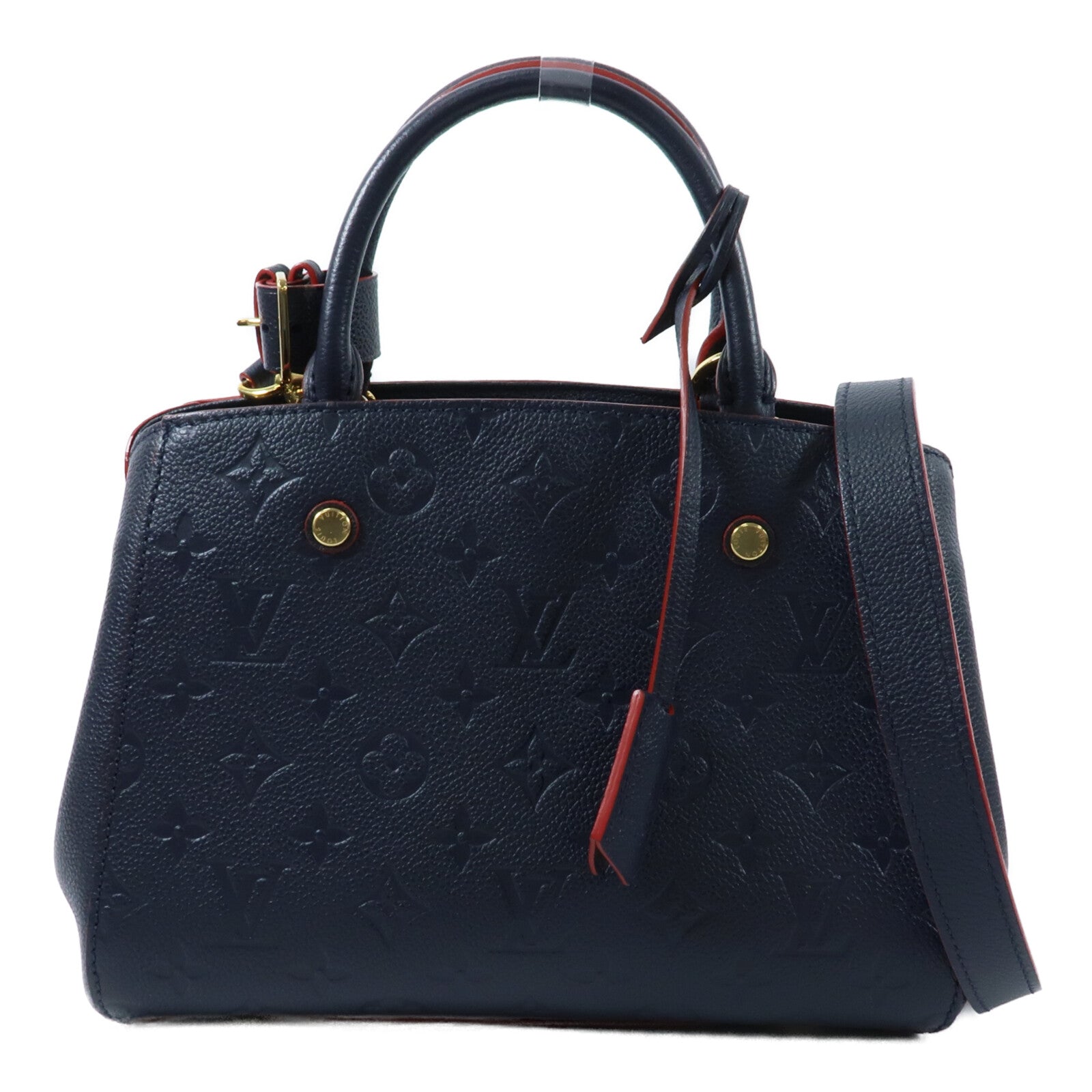 LOUIS VUITTON Monogram Empreinte Montaigne BB手挽肩背兩用袋