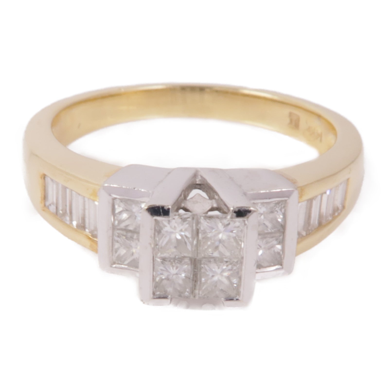 JEWELRY 【激減優惠】14K黃金Diamond Ring鑽石戒指US#7