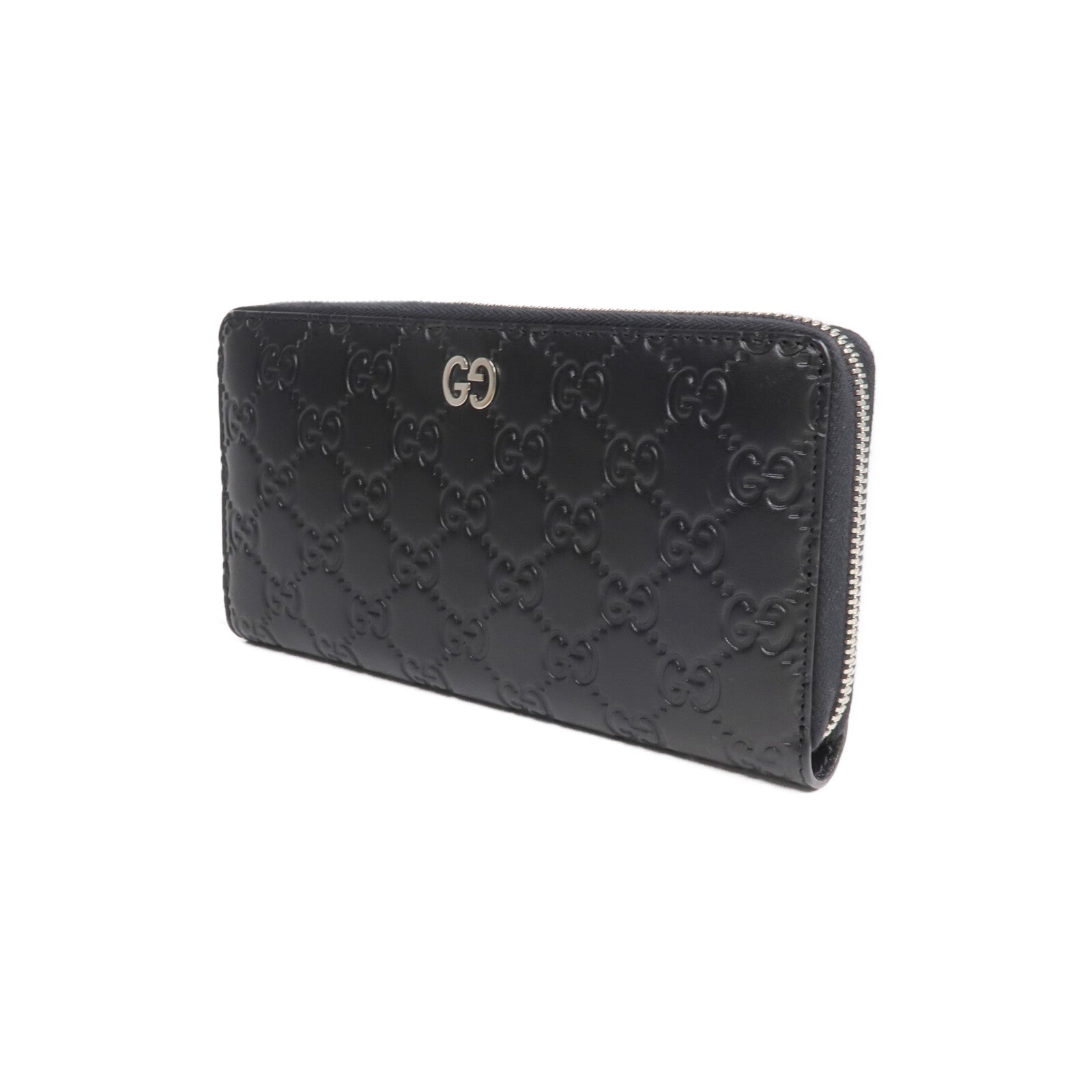 GUCCI 牛皮皮革Long wallet銀扣長錢包
