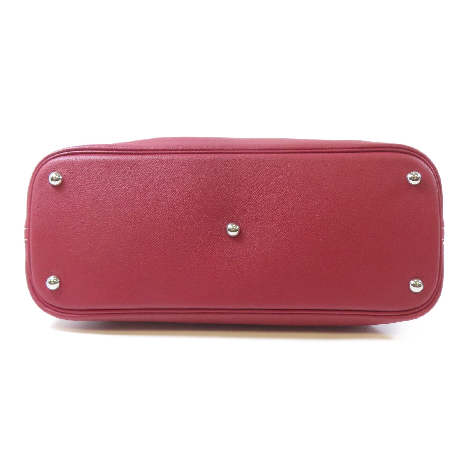 HERMES 【激減優惠】Epsom皮革Bolide Relax 35銀扣手挽袋Rouge Grenat紅色