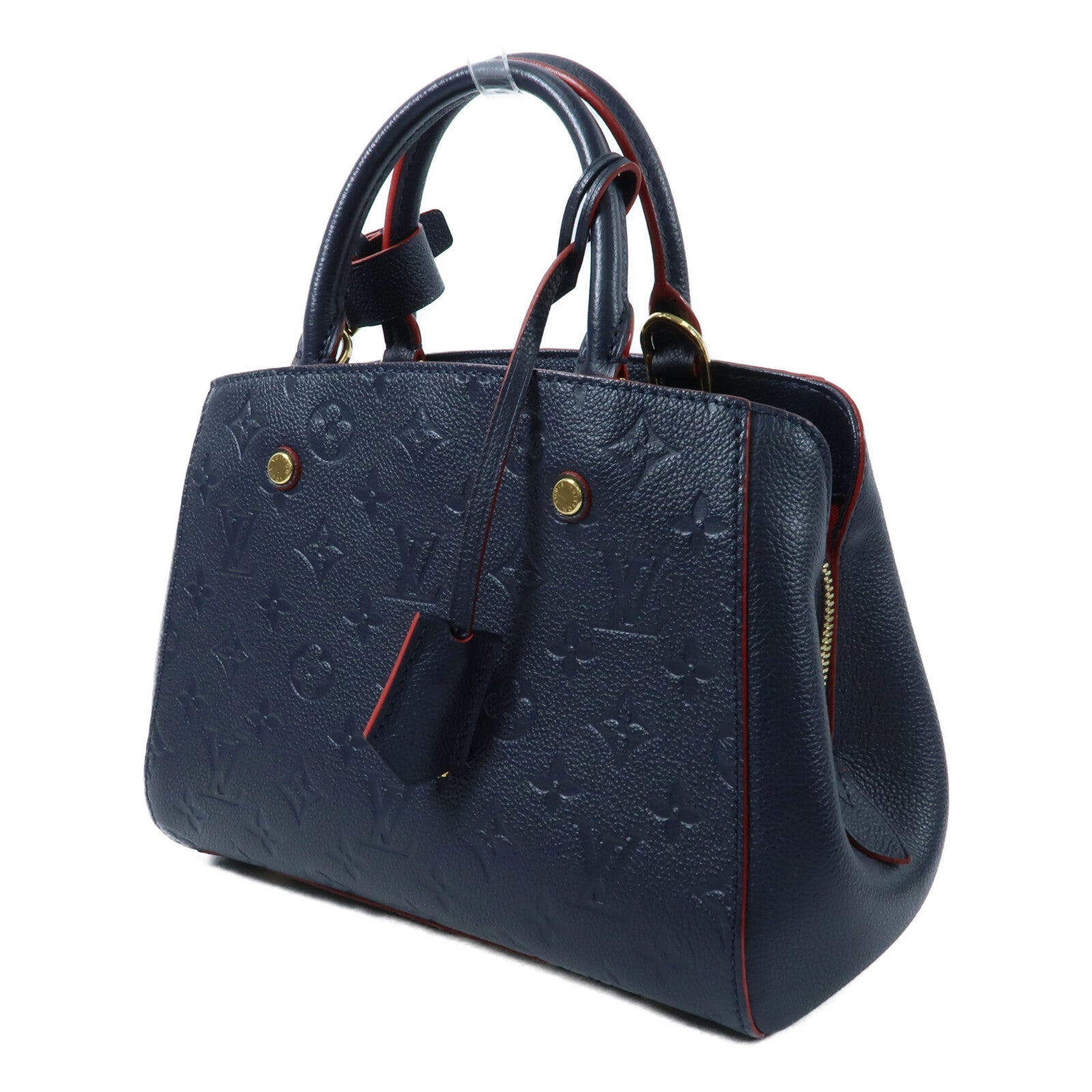 LOUIS VUITTON Monogram Empreinte Montaigne BB手挽肩背兩用袋