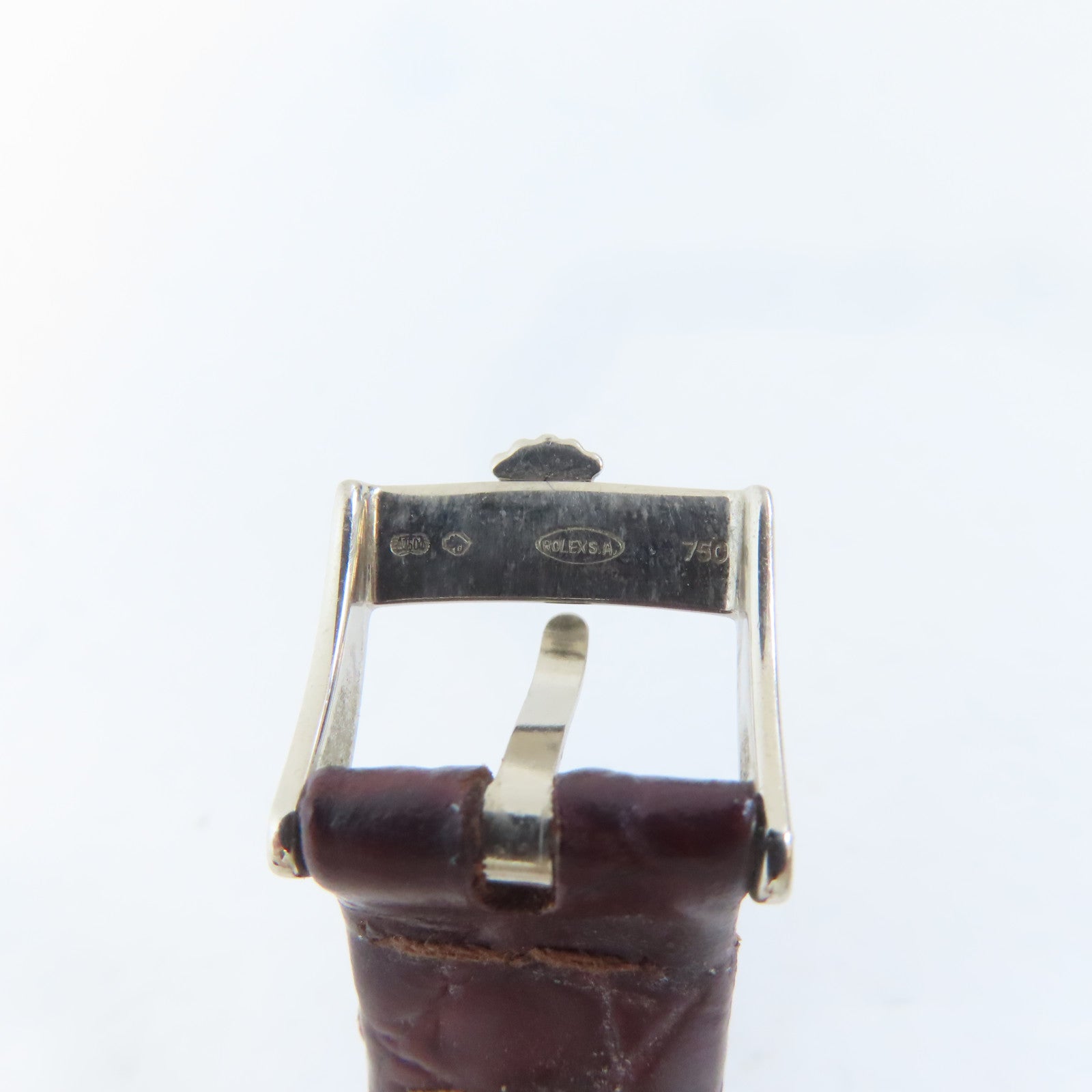 ROLEX Cellini18K白金/不鏽鋼/皮革手錶手動機芯藍色