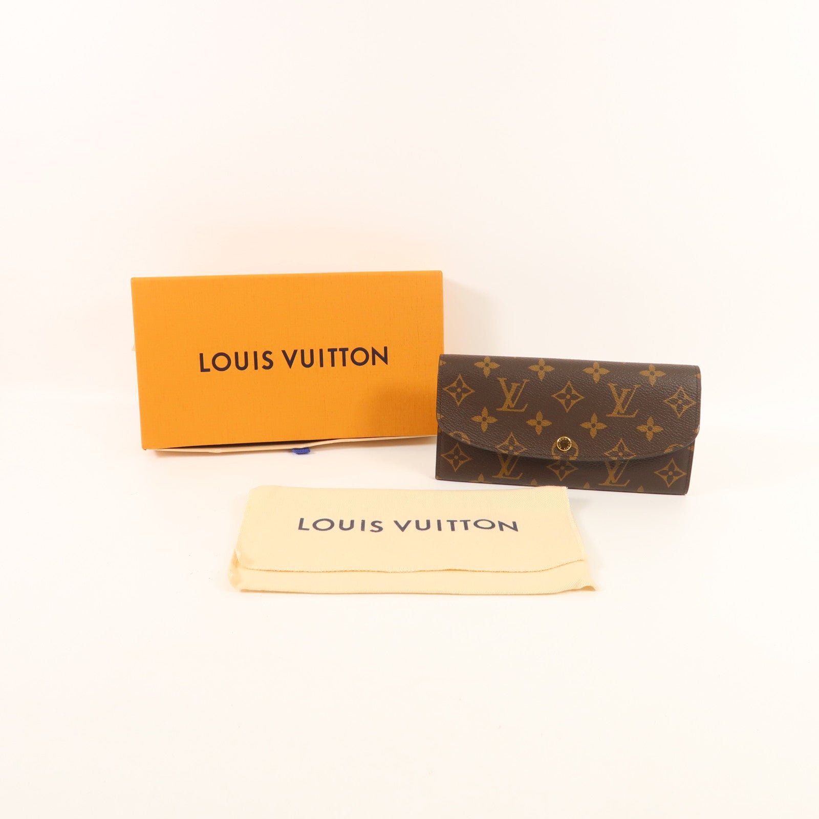 LOUIS VUITTON Monogram Emilie Long Wallet金扣長錢包