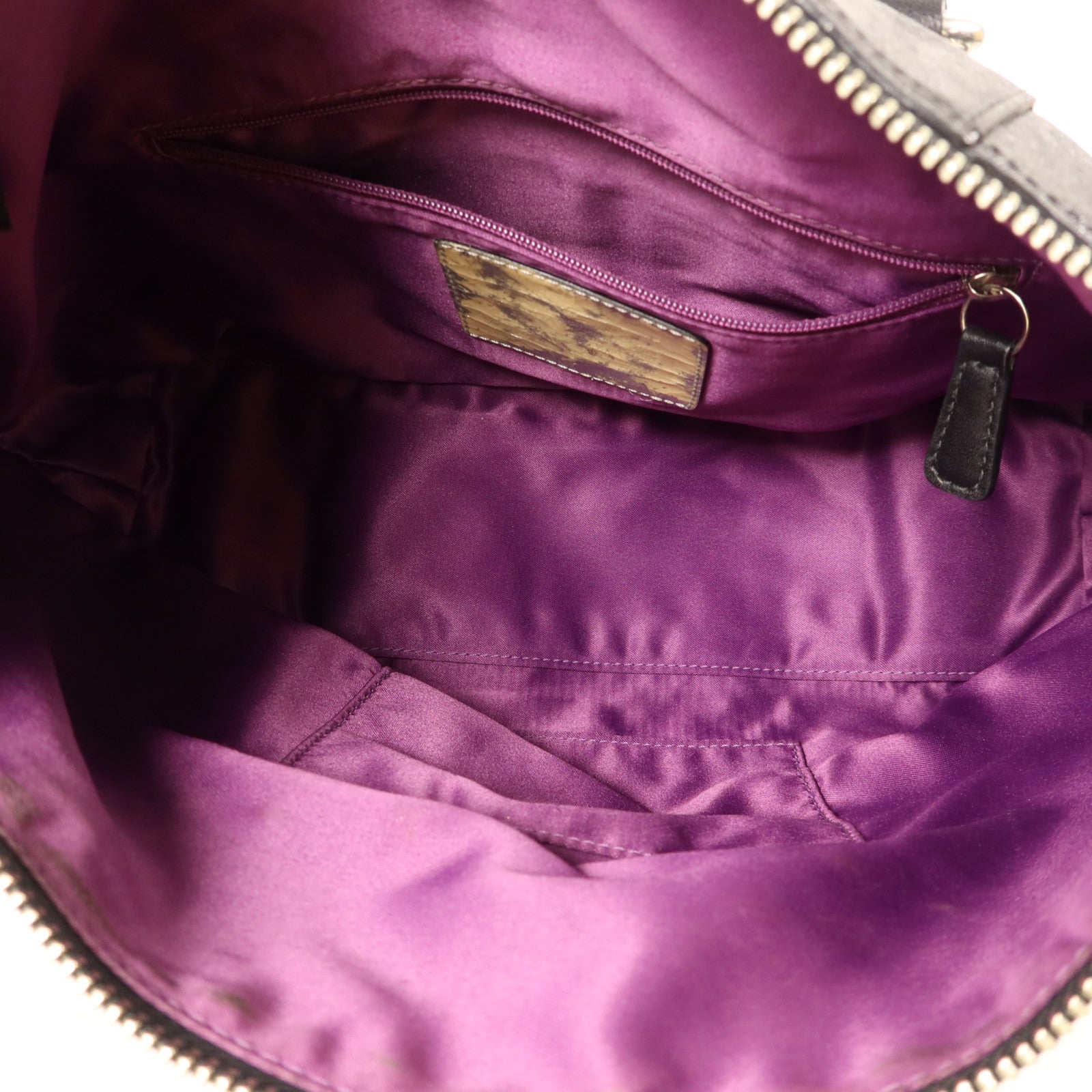 COACH 牛皮皮革2 Way Shoulder Bag銀扣手挽肩背兩用袋