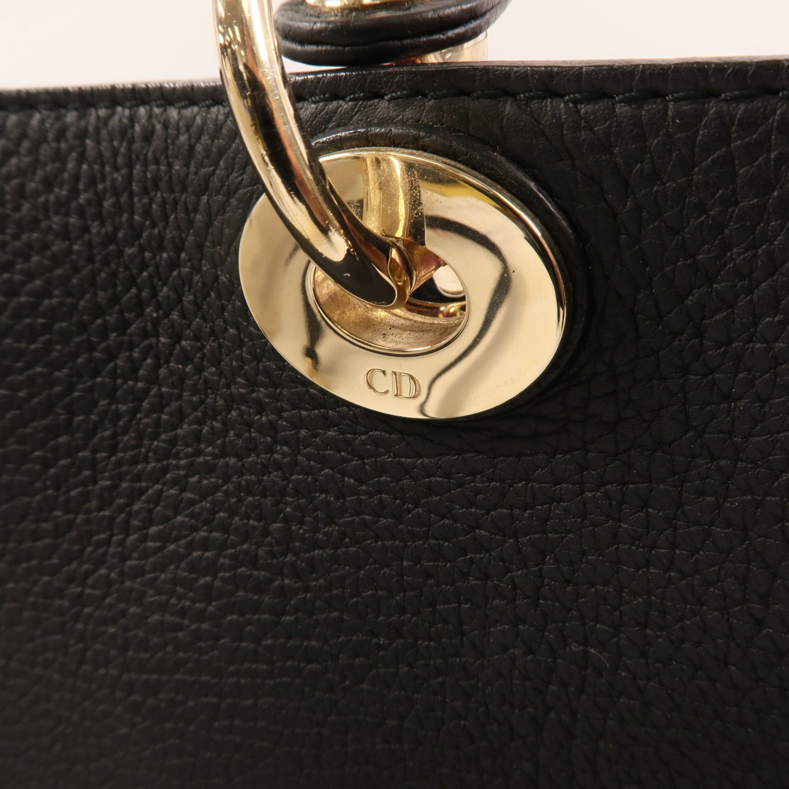 Dior 牛皮皮革Diorssimo金扣手挽肩背兩用袋