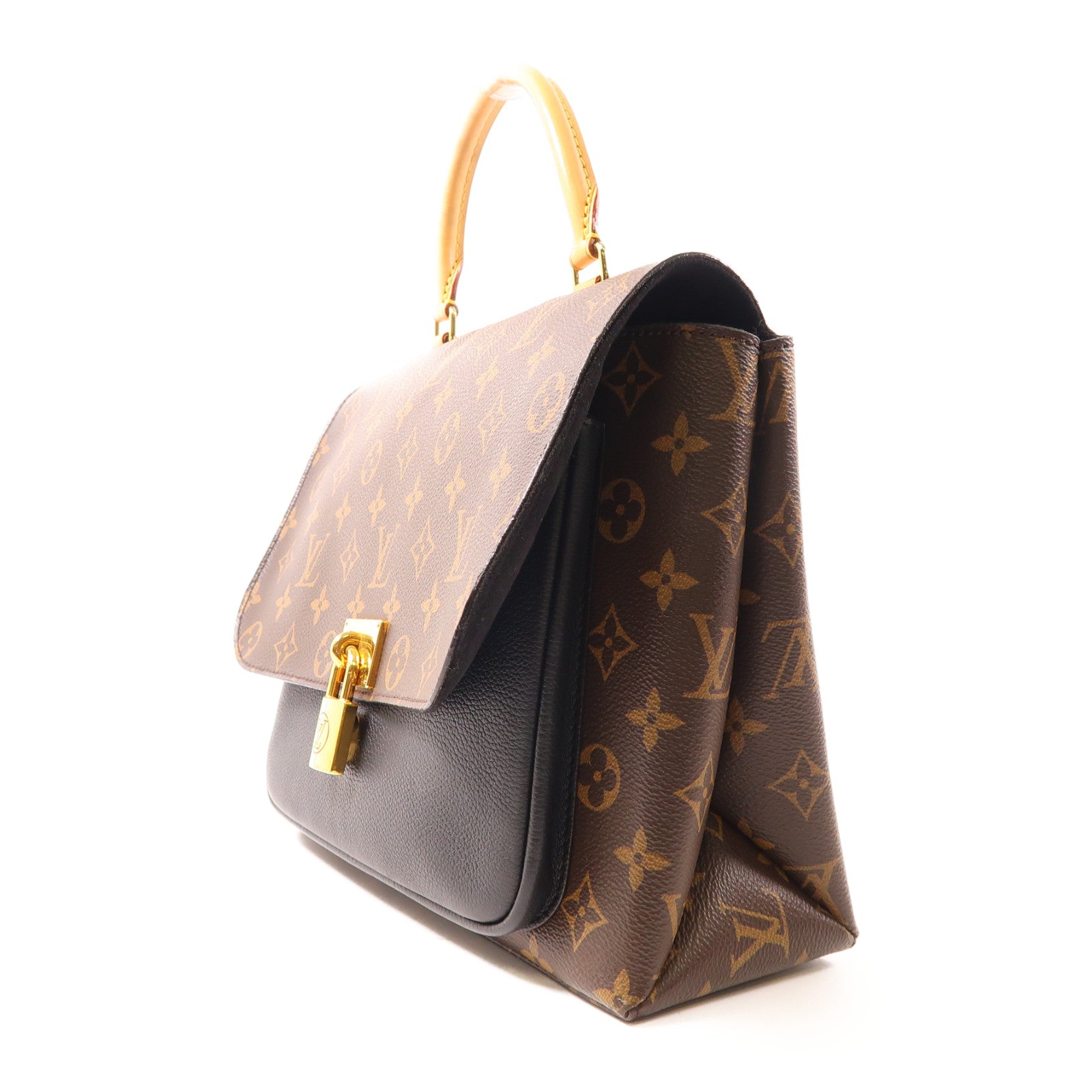 LOUIS VUITTON 【激減優惠】Monogram Marignan金扣手挽肩背兩用袋啡色/黑色