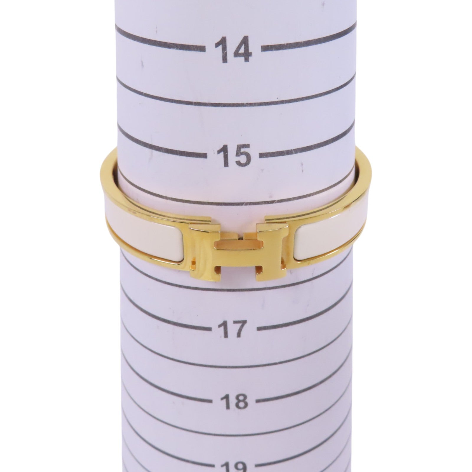 HERMES 金屬/琺瑯Clic H Bracelet金扣手鐲