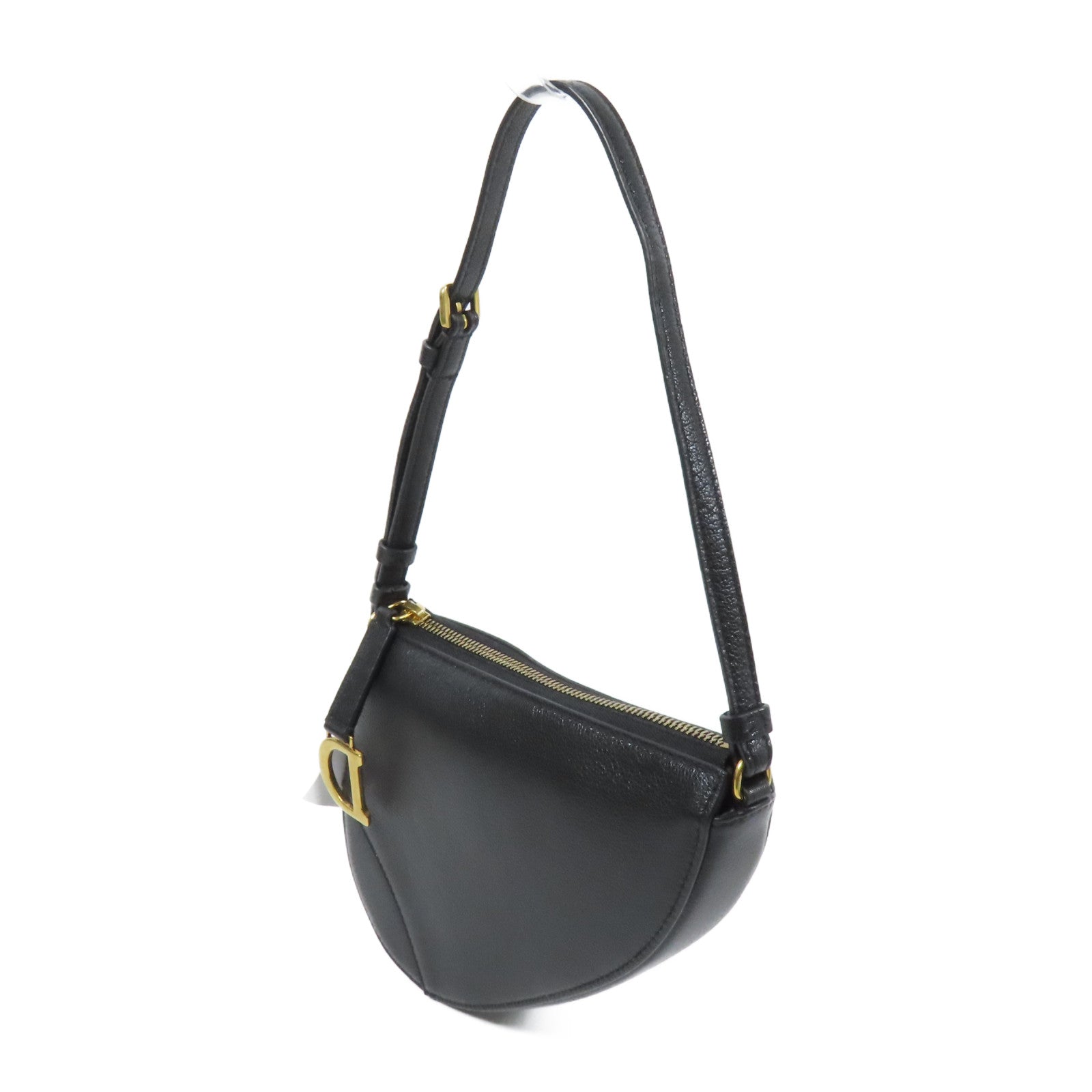 Dior 山羊皮皮革Saddle Rodeo Poach金扣肩背袋