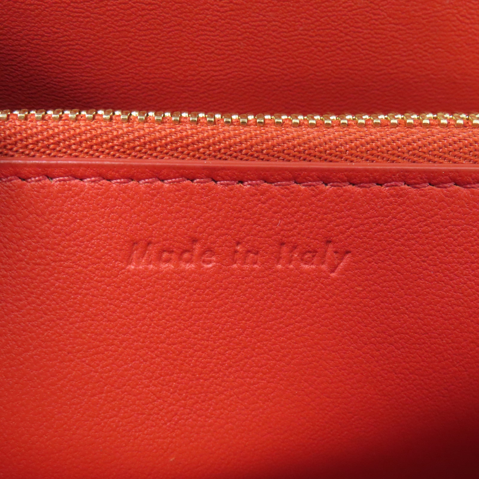 CELINE 牛皮皮革Handbag金扣手挽袋棕色