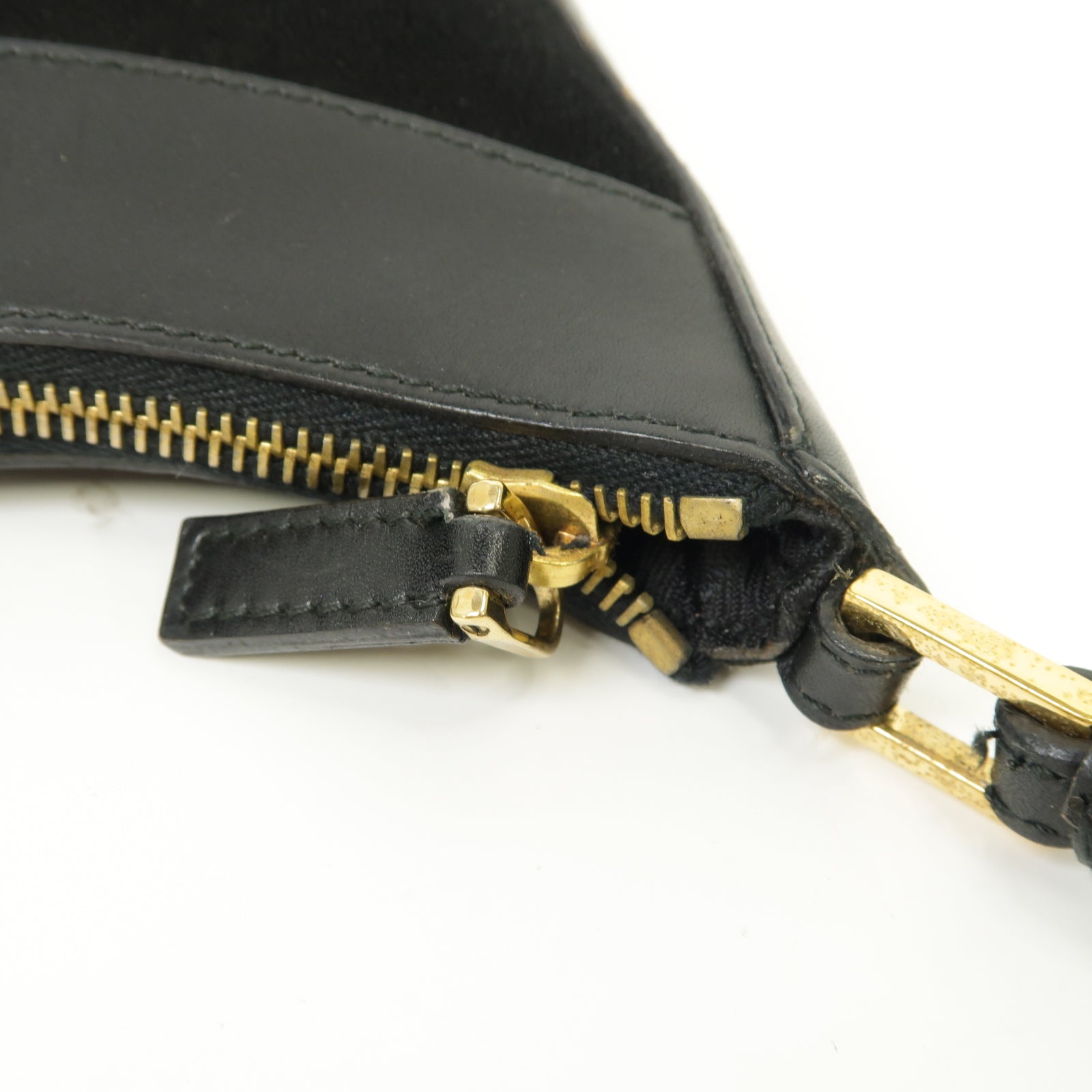 GUCCI 【激減優惠】麂皮皮革/皮革Shoulder Bag金扣肩背袋黑色