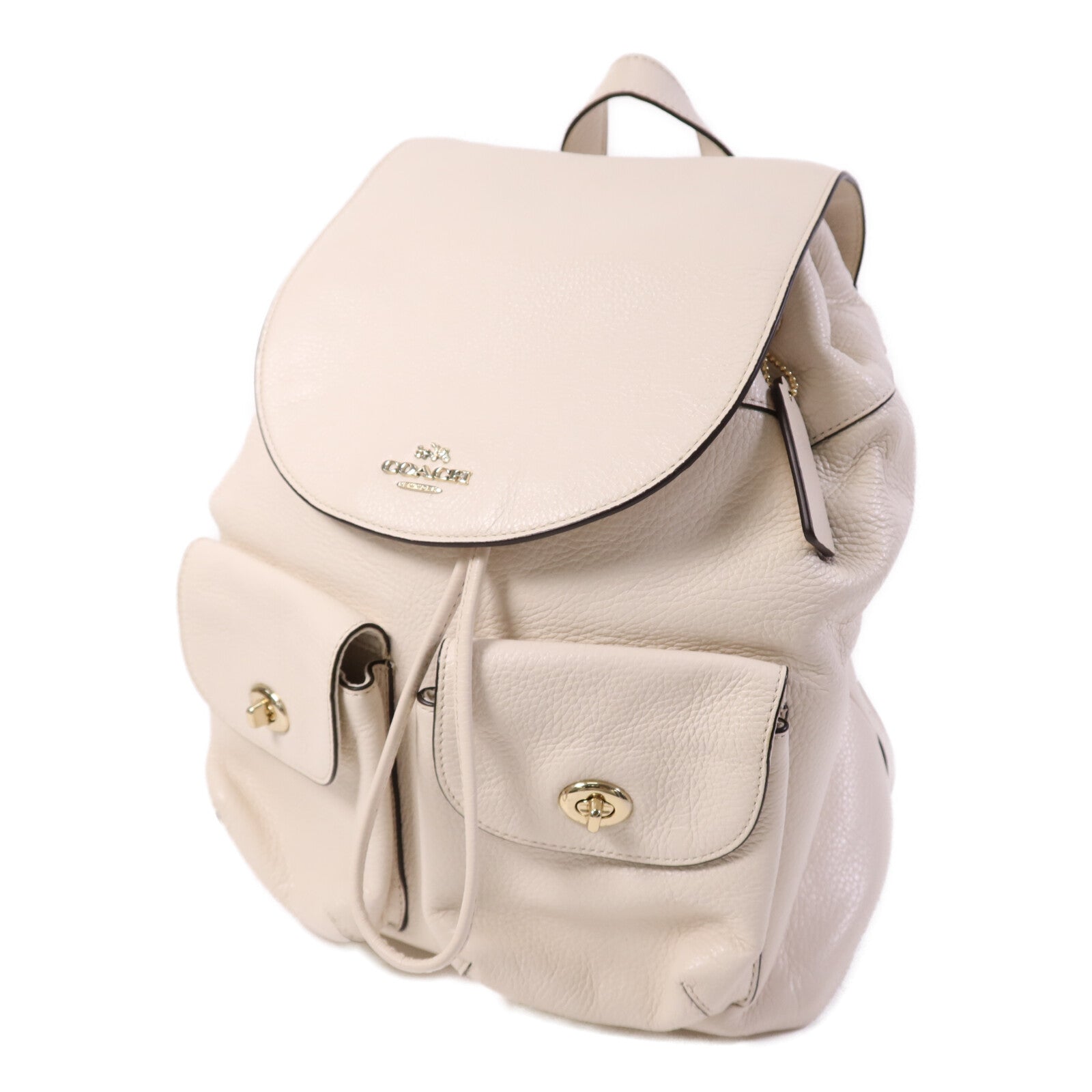 COACH 【激減優惠】牛皮皮革Backpack金扣背包