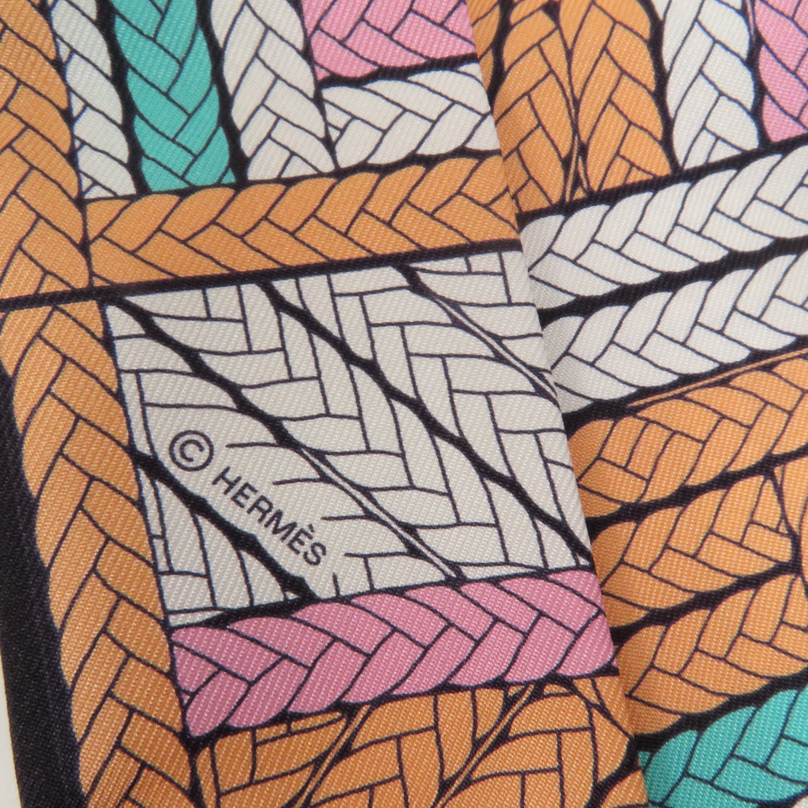 HERMES 絲質Twilly絲巾