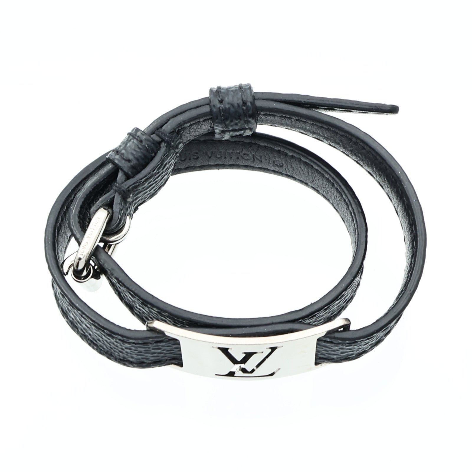 LOUIS VUITTON 【激減優惠】Damier Graphite Sign It Bracelet銀扣手鏈