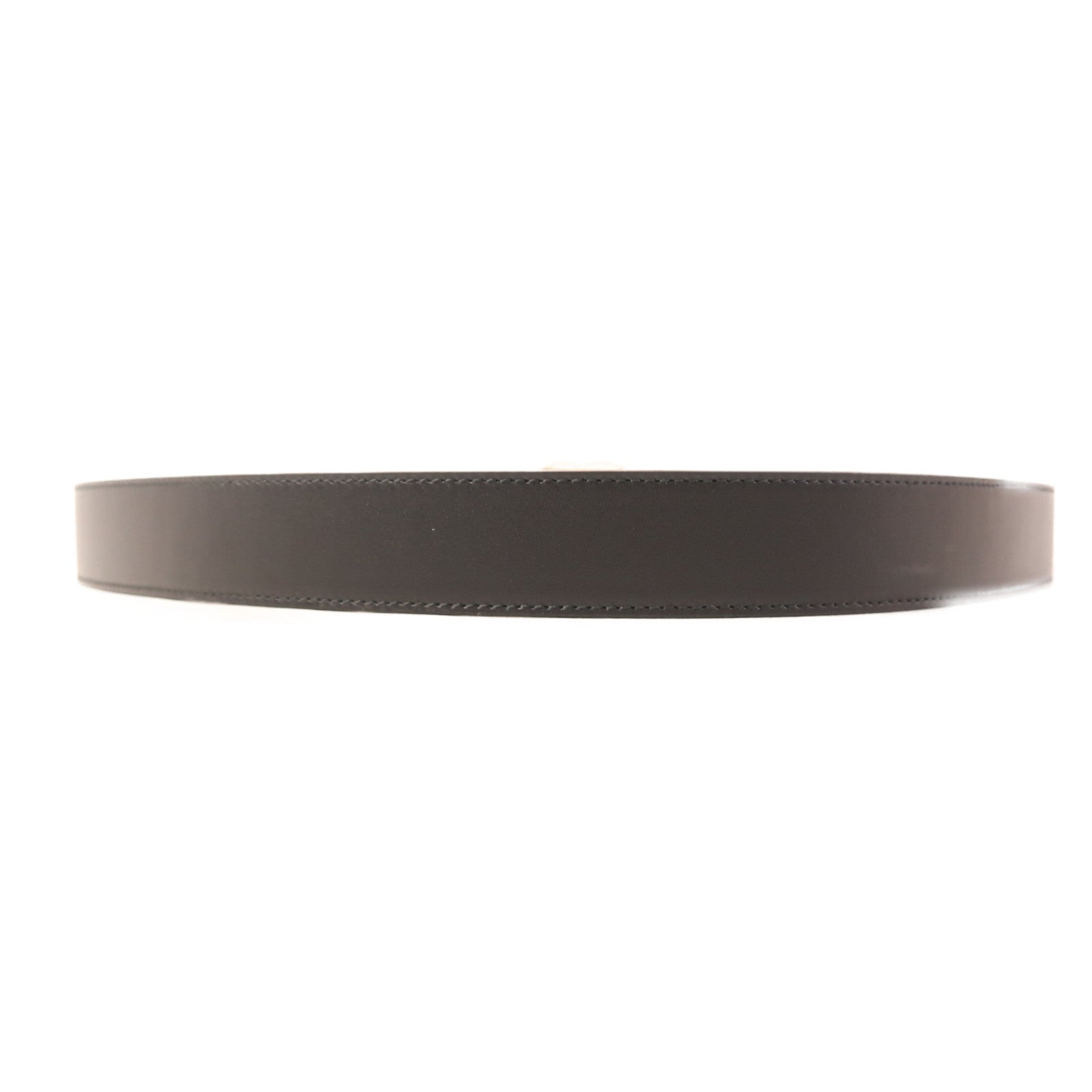 GUCCI GHW GG Belt 100 414516 Calfskin Leather Black