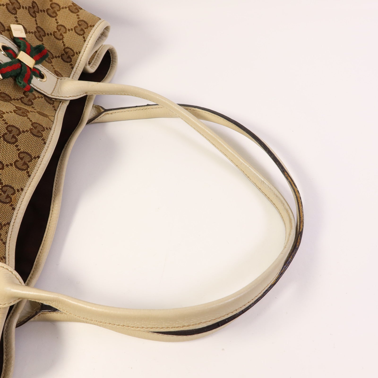 GUCCI 帆布Shoulder Tote金扣肩背袋/手挽袋