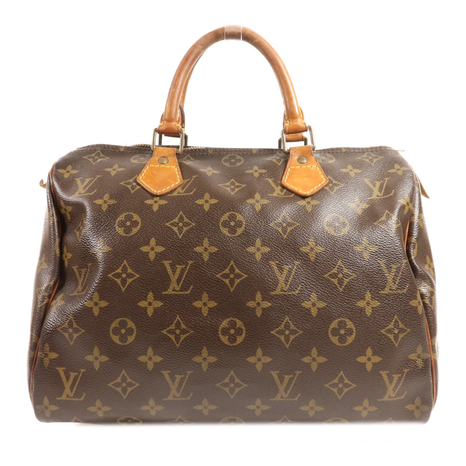 LOUIS VUITTON Monogram Speedy 30金扣手挽袋