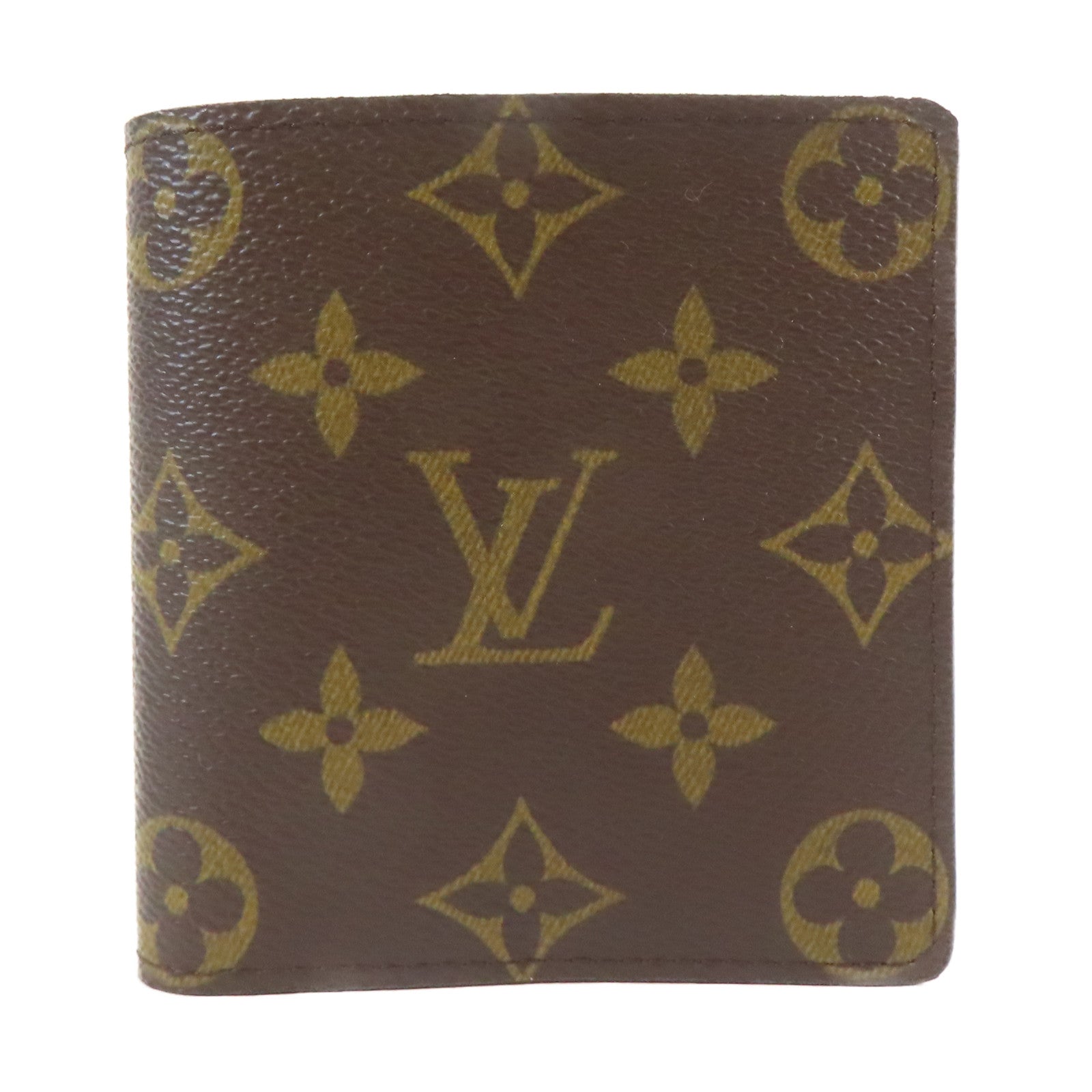 LOUIS VUITTON Monogram Wallet啪鈕錢包啡色