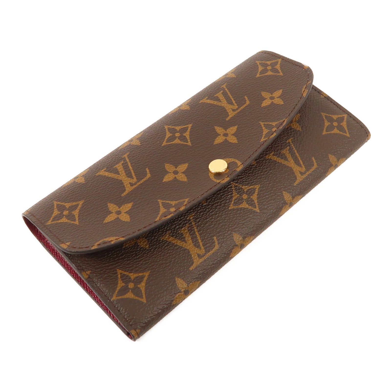 LOUIS VUITTON Monogram Emilie Long Wallet金扣長錢包