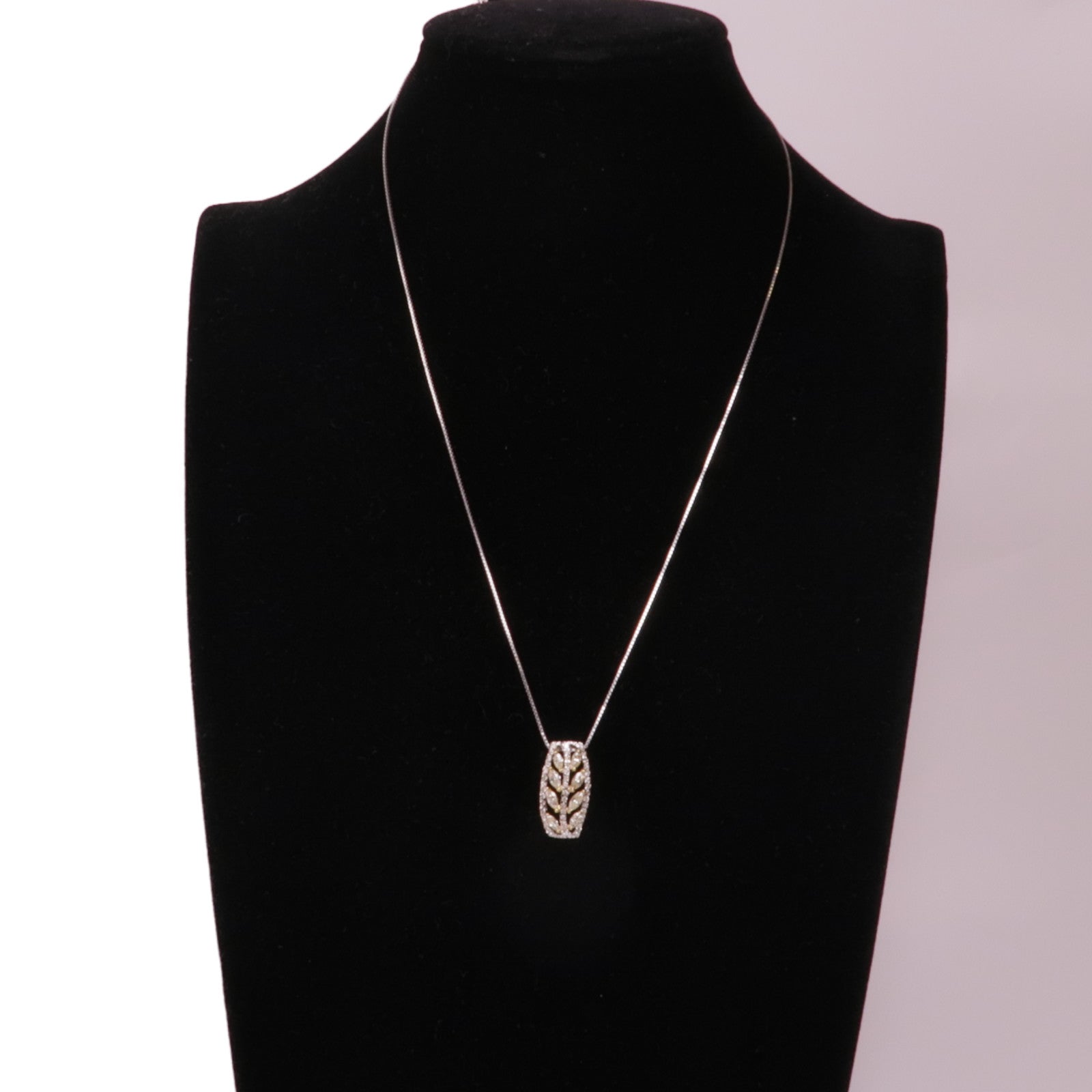 JEWELRY Diamond Necklace 18K White Gold/Yellow Gold