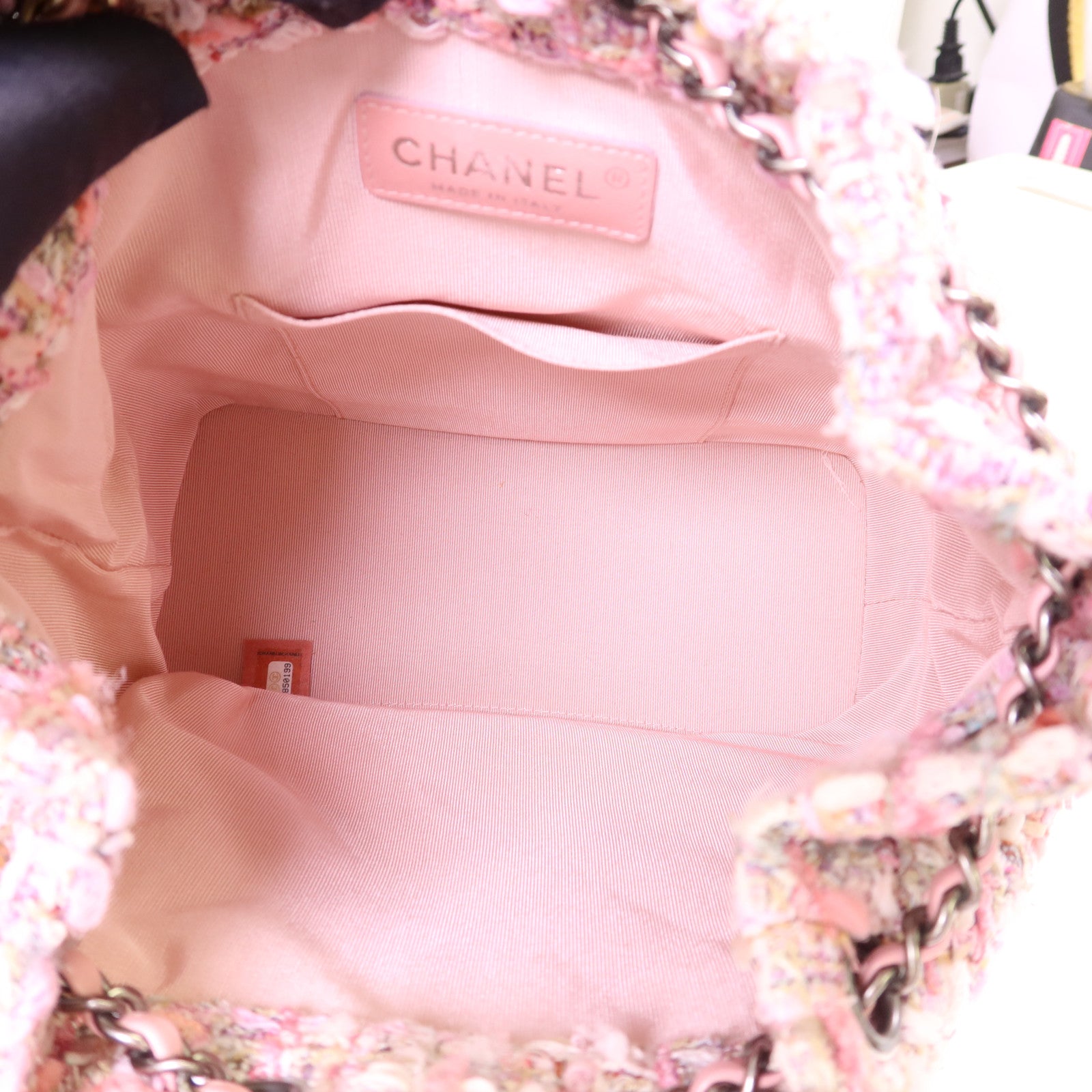 CHANEL 斜紋軟呢Gabrielle Backpack背包