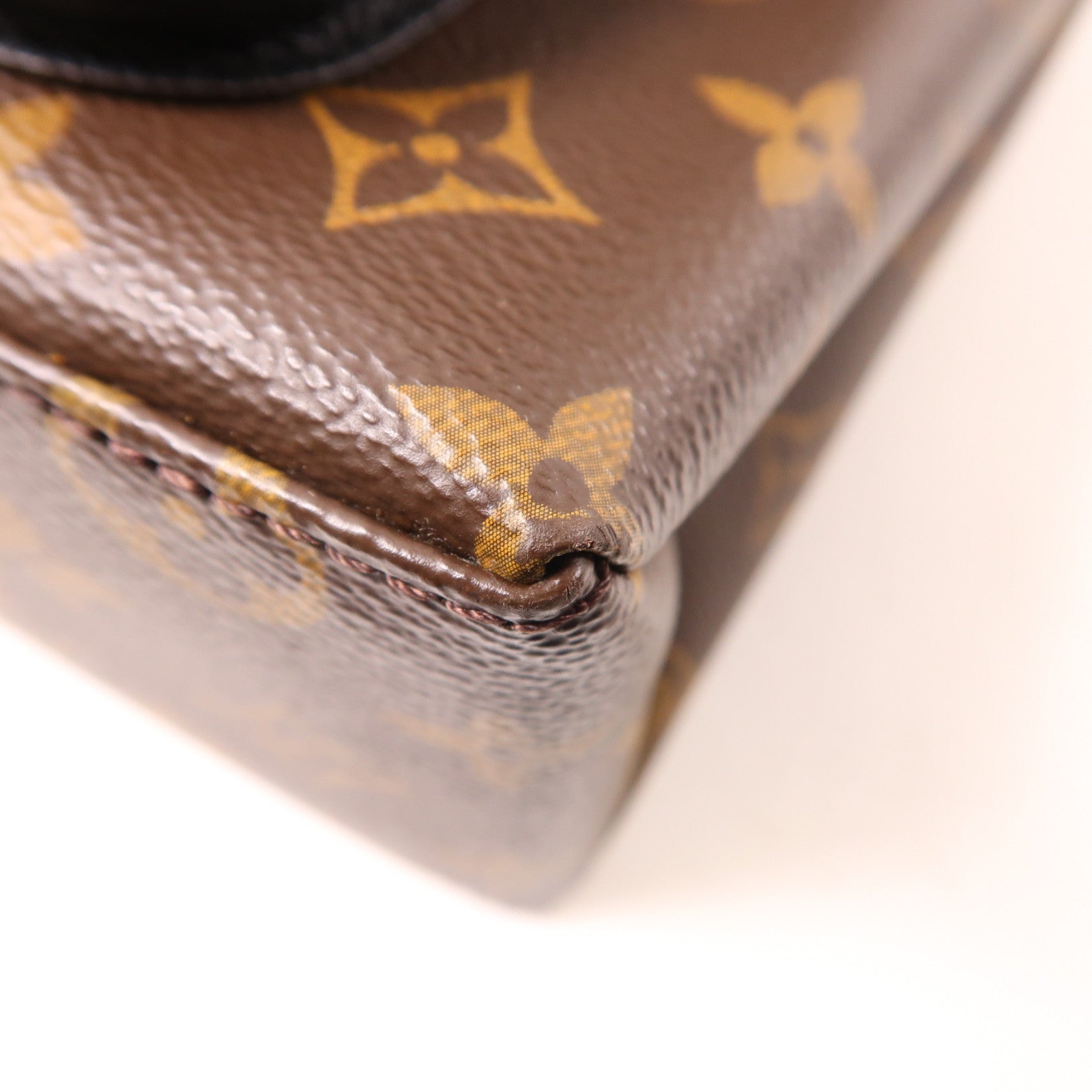 LOUIS VUITTON 【激減優惠】Monogram Marignan金扣手挽肩背兩用袋啡色/黑色