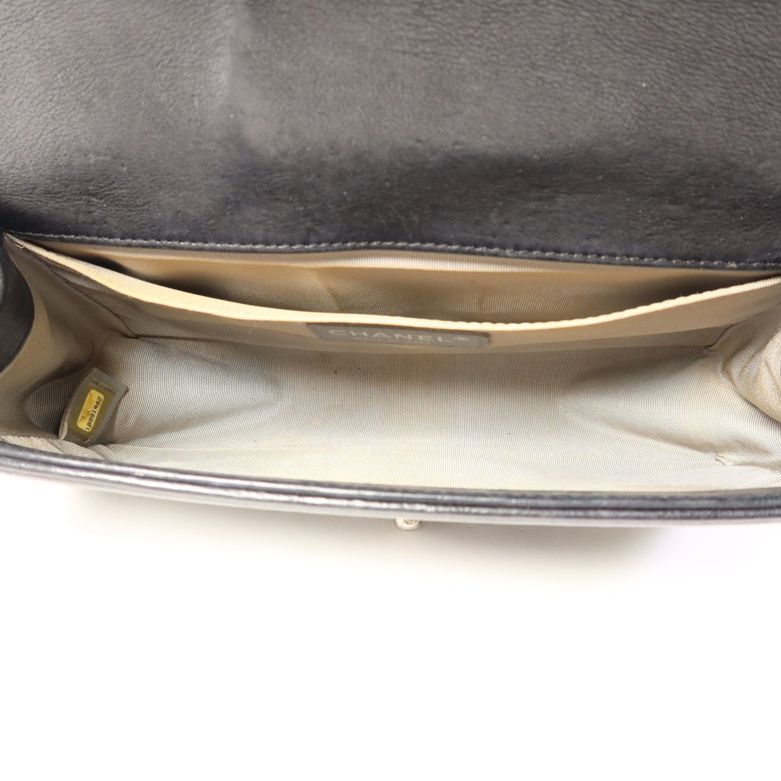 CHANEL 牛皮皮革Boy 25鏈帶肩背袋