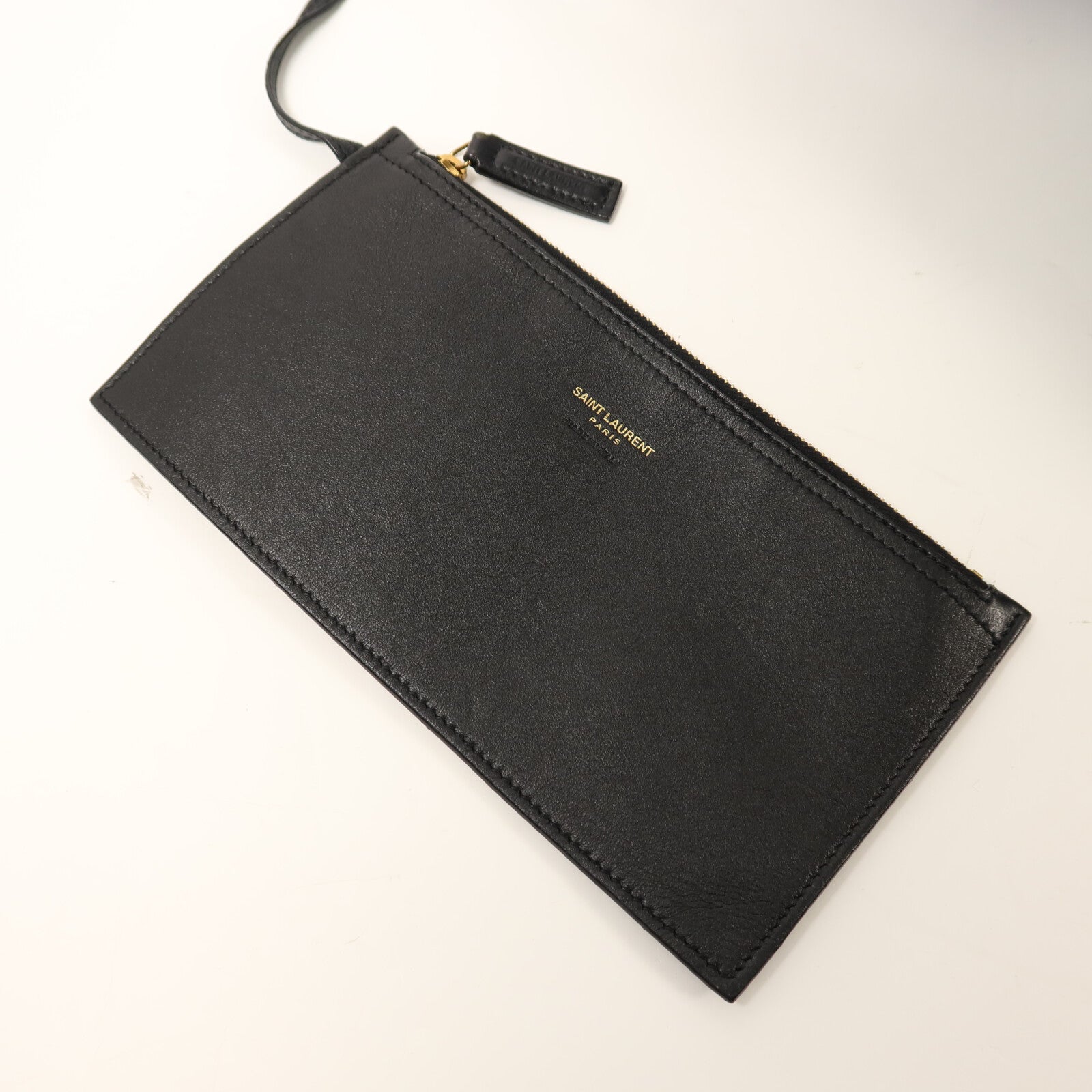 SAINT LAURENT 牛皮皮革Tag Hobo Bag金扣手挽肩背兩用袋