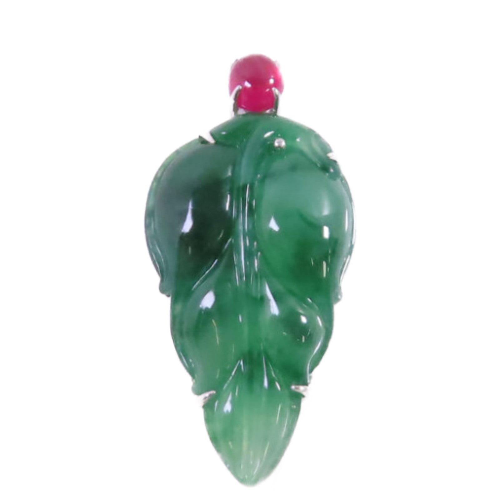 JEWELRY 18K白金/翡翠Jade Pendant Top吊墜頭扣