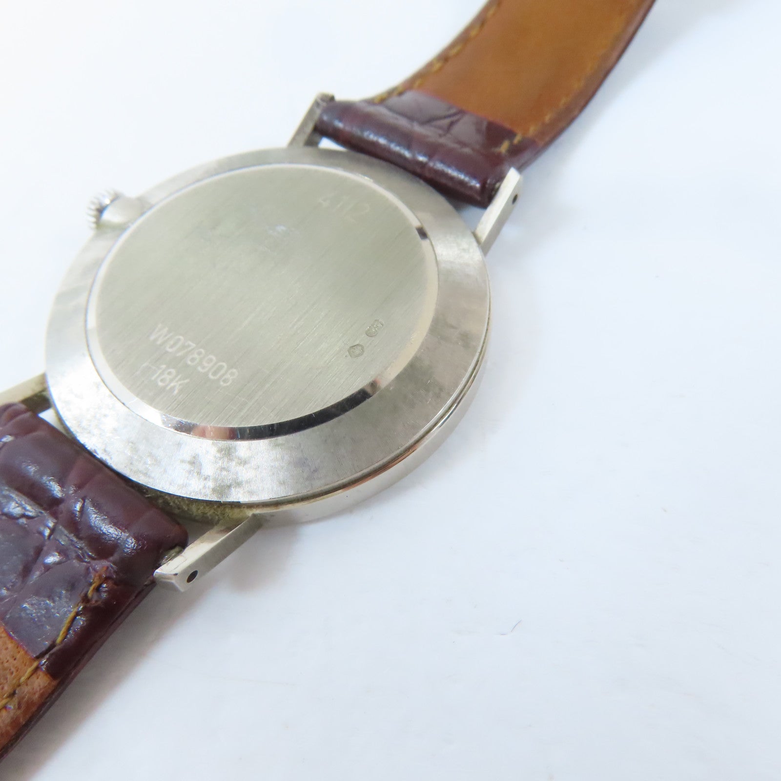 ROLEX Cellini18K白金/不鏽鋼/皮革手錶手動機芯藍色