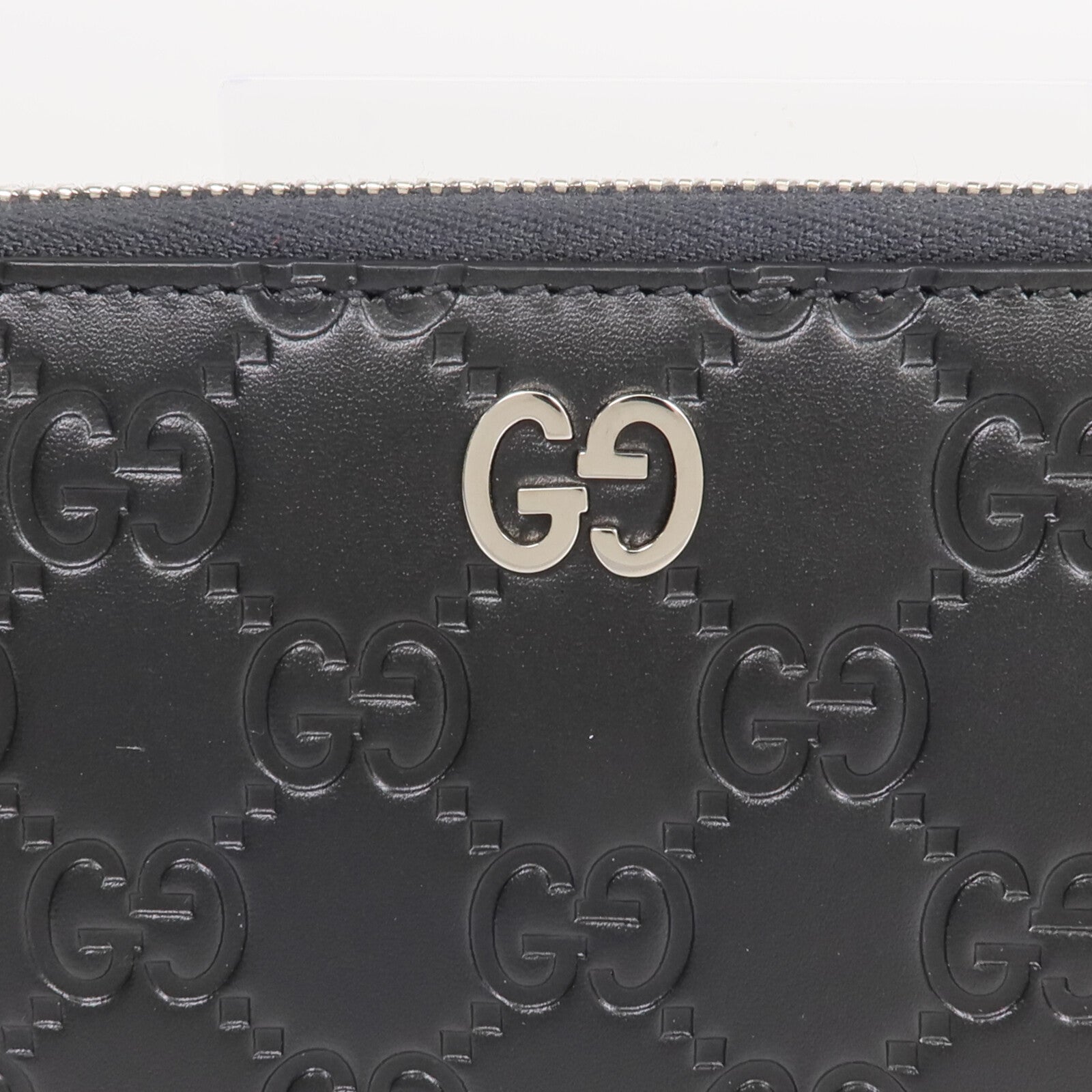 GUCCI 牛皮皮革Long wallet銀扣長錢包
