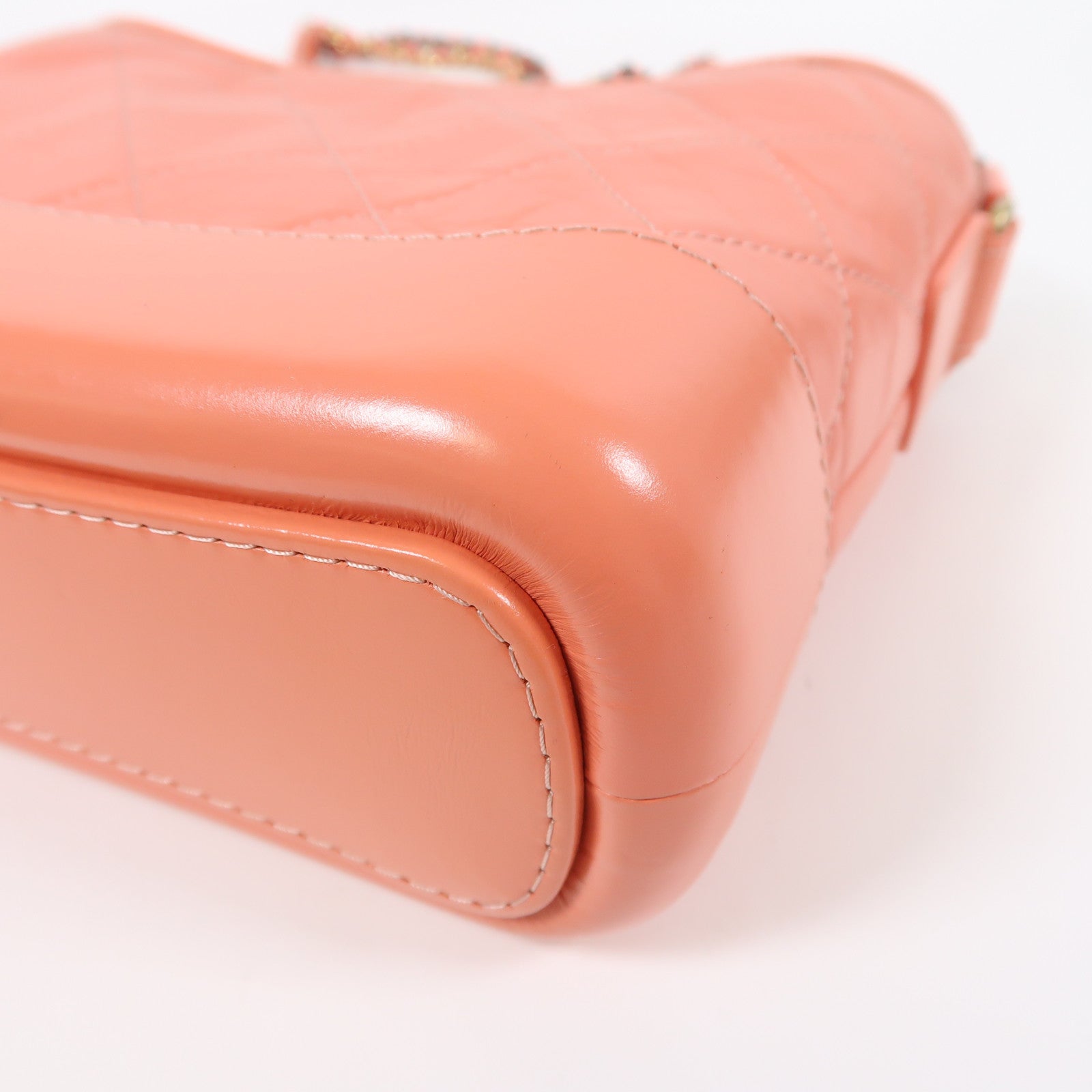 CHANEL 羊皮皮革Gabrielle鏈帶肩背袋粉紅色