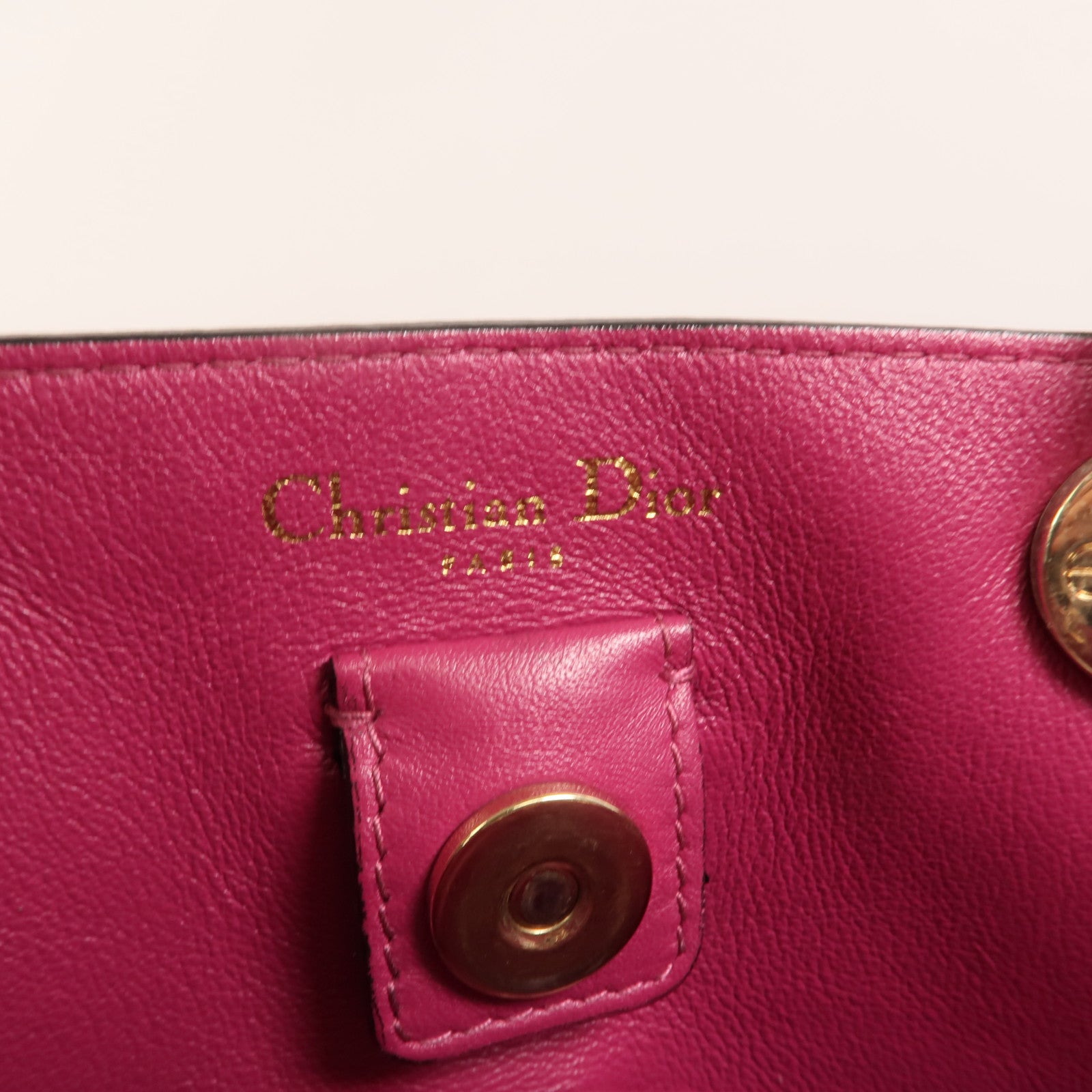 Dior 牛皮皮革Diorssimo金扣手挽肩背兩用袋